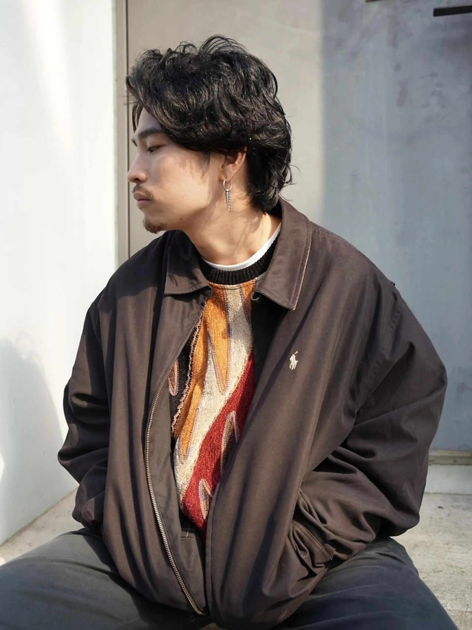 ショート メンズ 柳下 涼のヘアスタイル