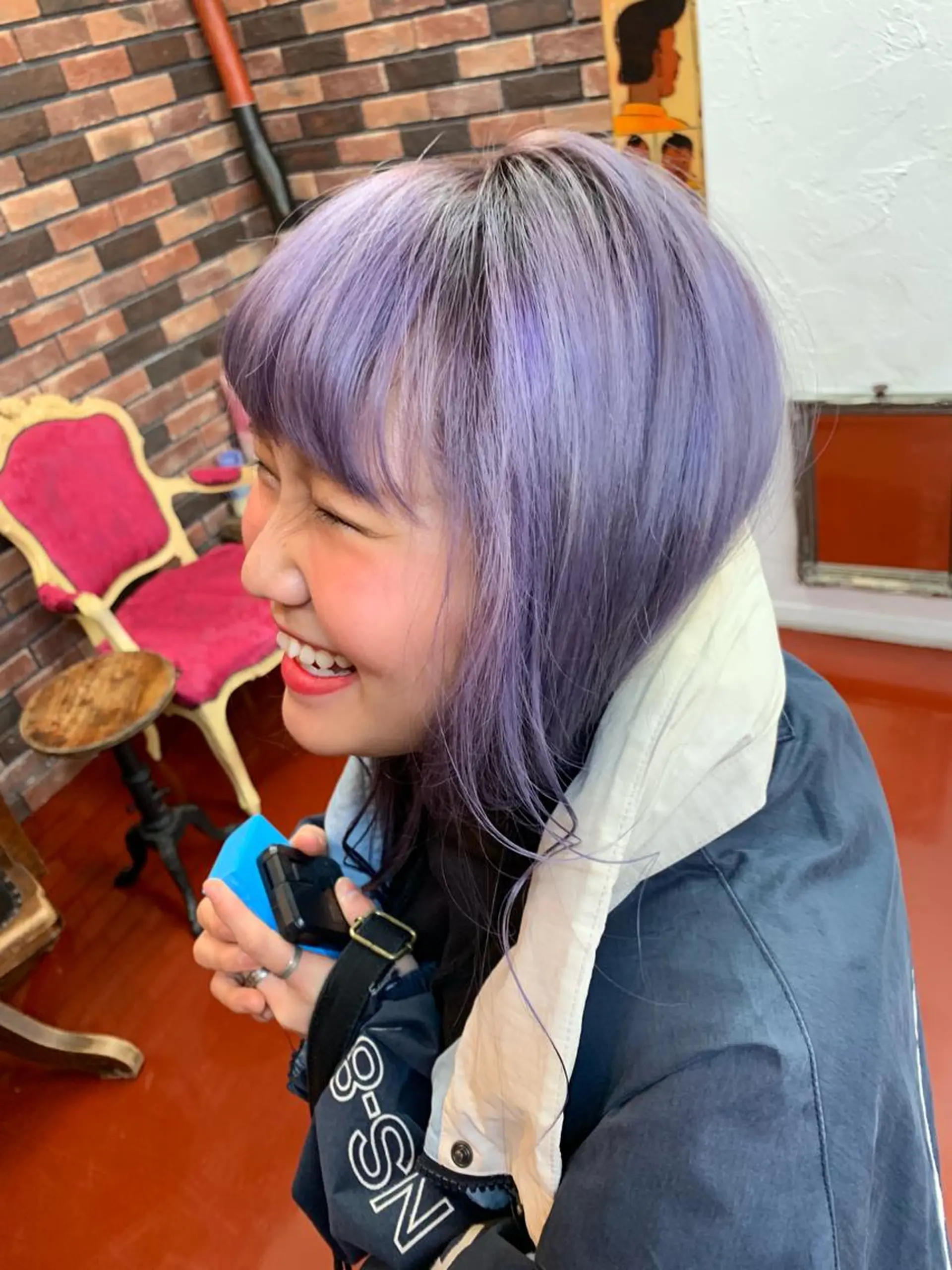 ロング カラー ピンクベージュ/新潟 万代/高橋桃葉🍑のヘアスタイル