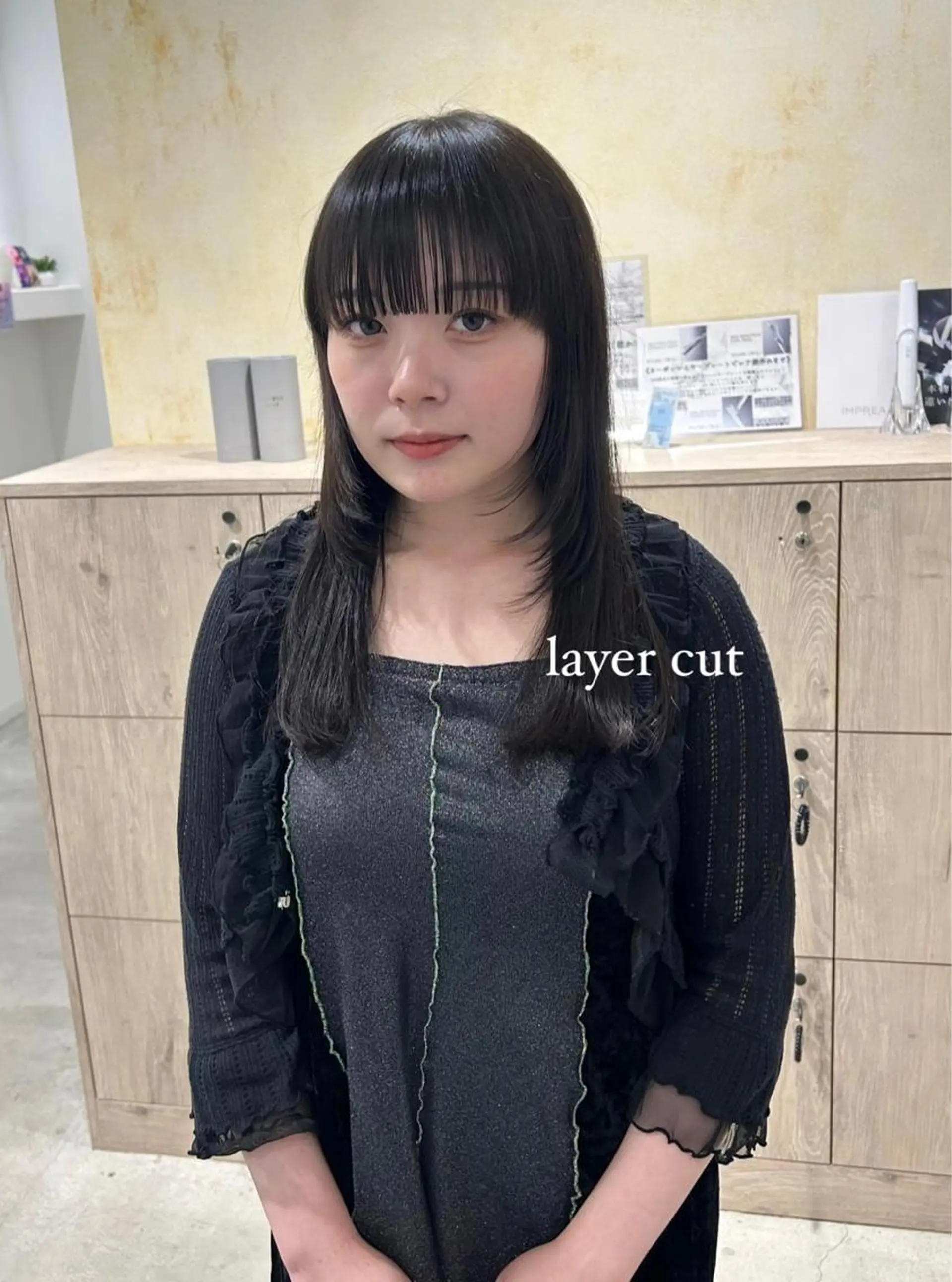 ロング カット トリートメント 顔周りレイヤー 🎀マリノのヘアスタイル