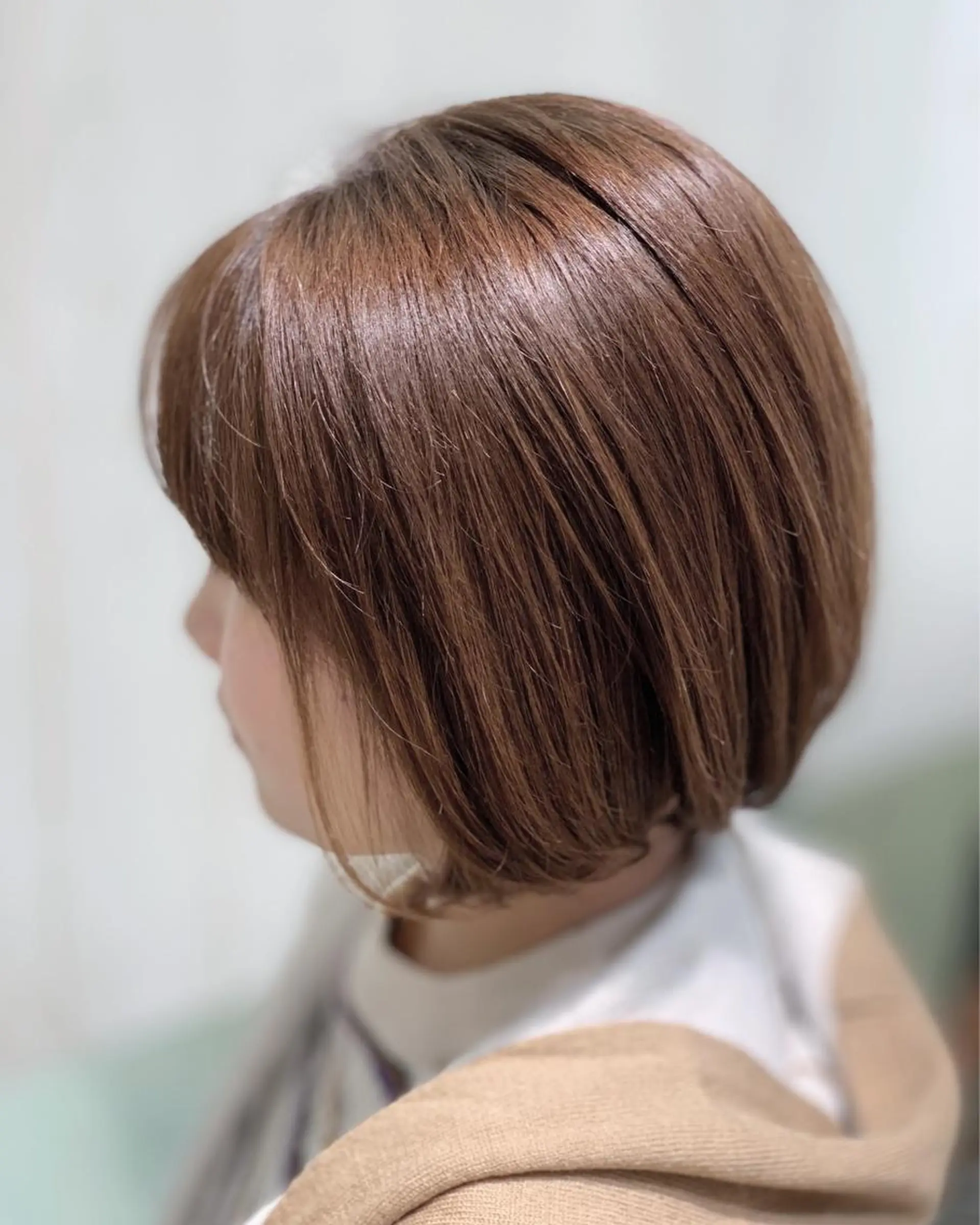 ショート カラー グレージュ ボブ カット ヘアカラー トリートメント N° jillva ♦️川端裕司♦️のヘアスタイル