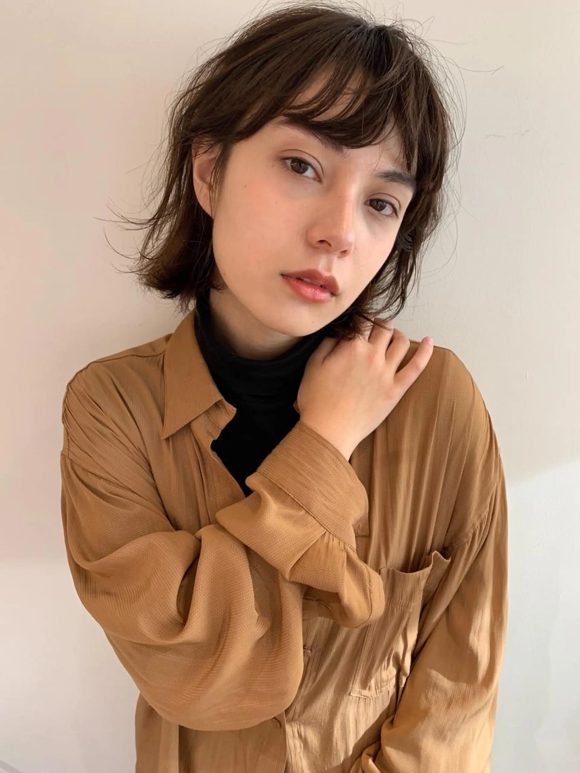 ミディアム 安村 美奈のヘアスタイル