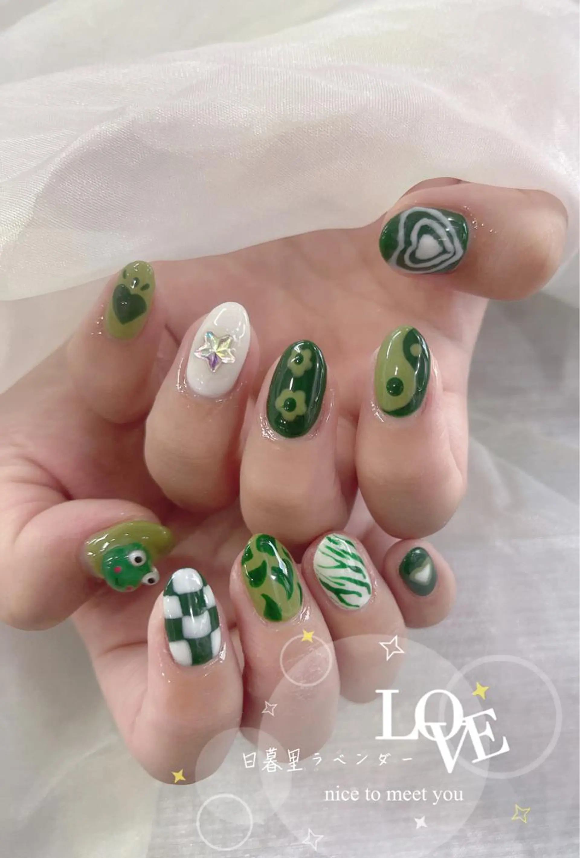 ネイル ラベンダー💖日暮里 ルル💖ネイルのネイルデザイン