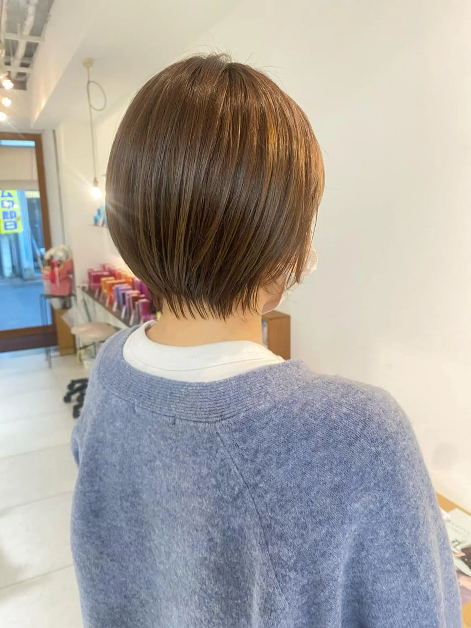 ショート カラー カット ヘアカラー トリートメント 安永 涼のヘアスタイル