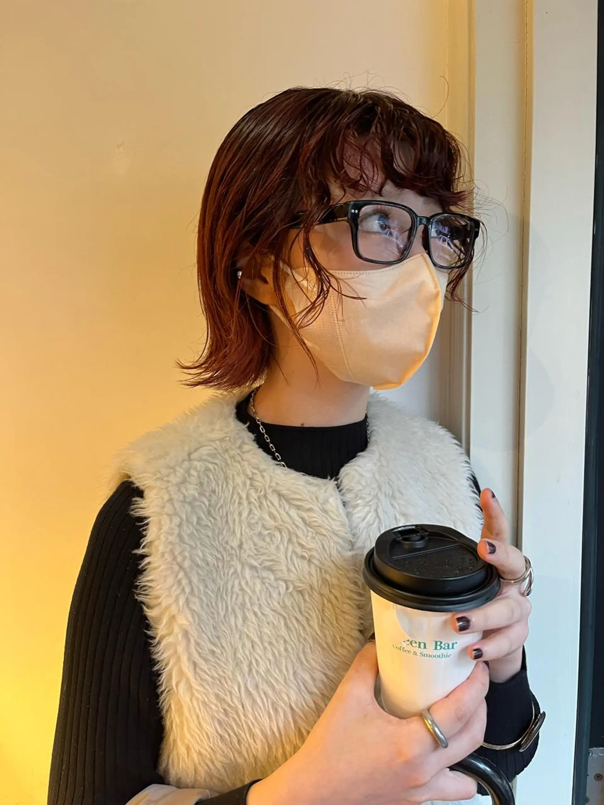 ミディアム カラー パーマ カット パーマ NOUN所属・eri kinjoのヘアスタイル