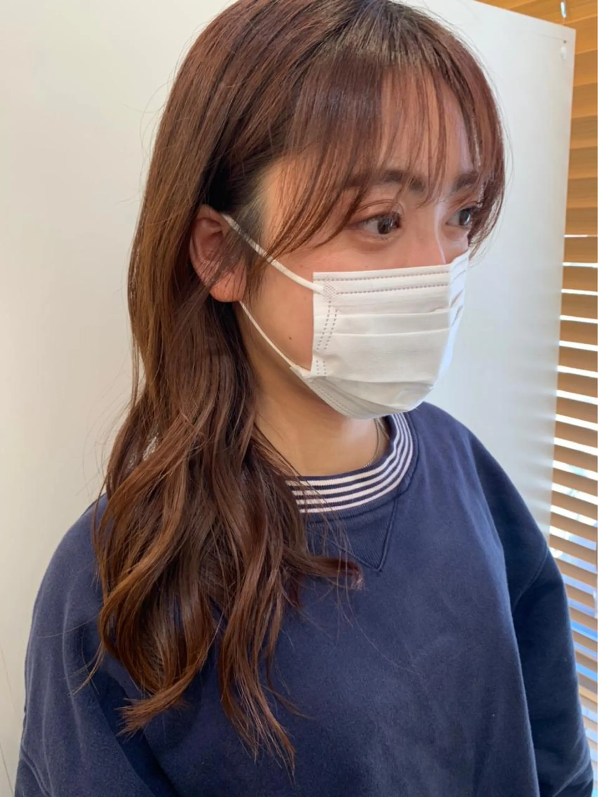 セミロング カラー 小顔カット マツモト カラー/ショートボブのヘアスタイル