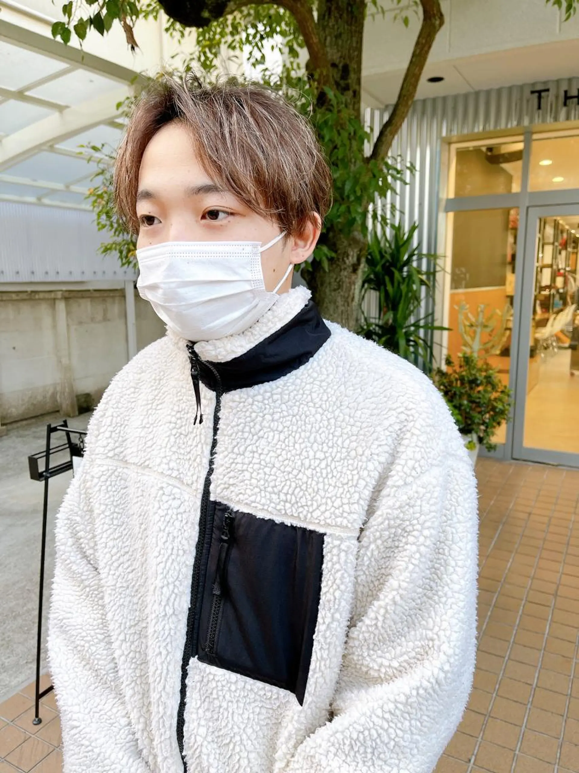 ショート カラー メンズ ダブルカラー メンズパーマ タカキリョウのヘアスタイル