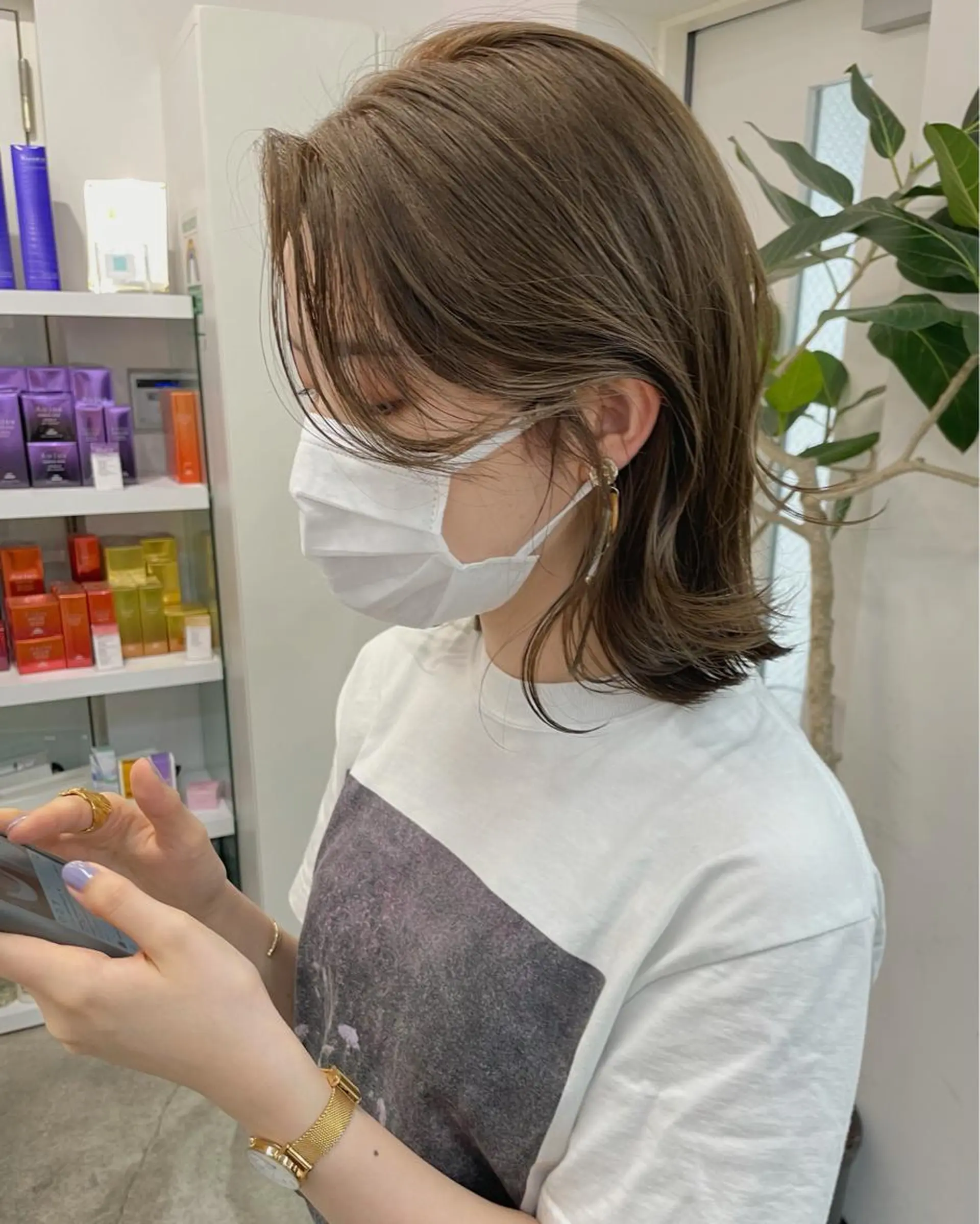 ミディアム 韓国風/髪質改善 赤み消し✨junkiのヘアスタイル