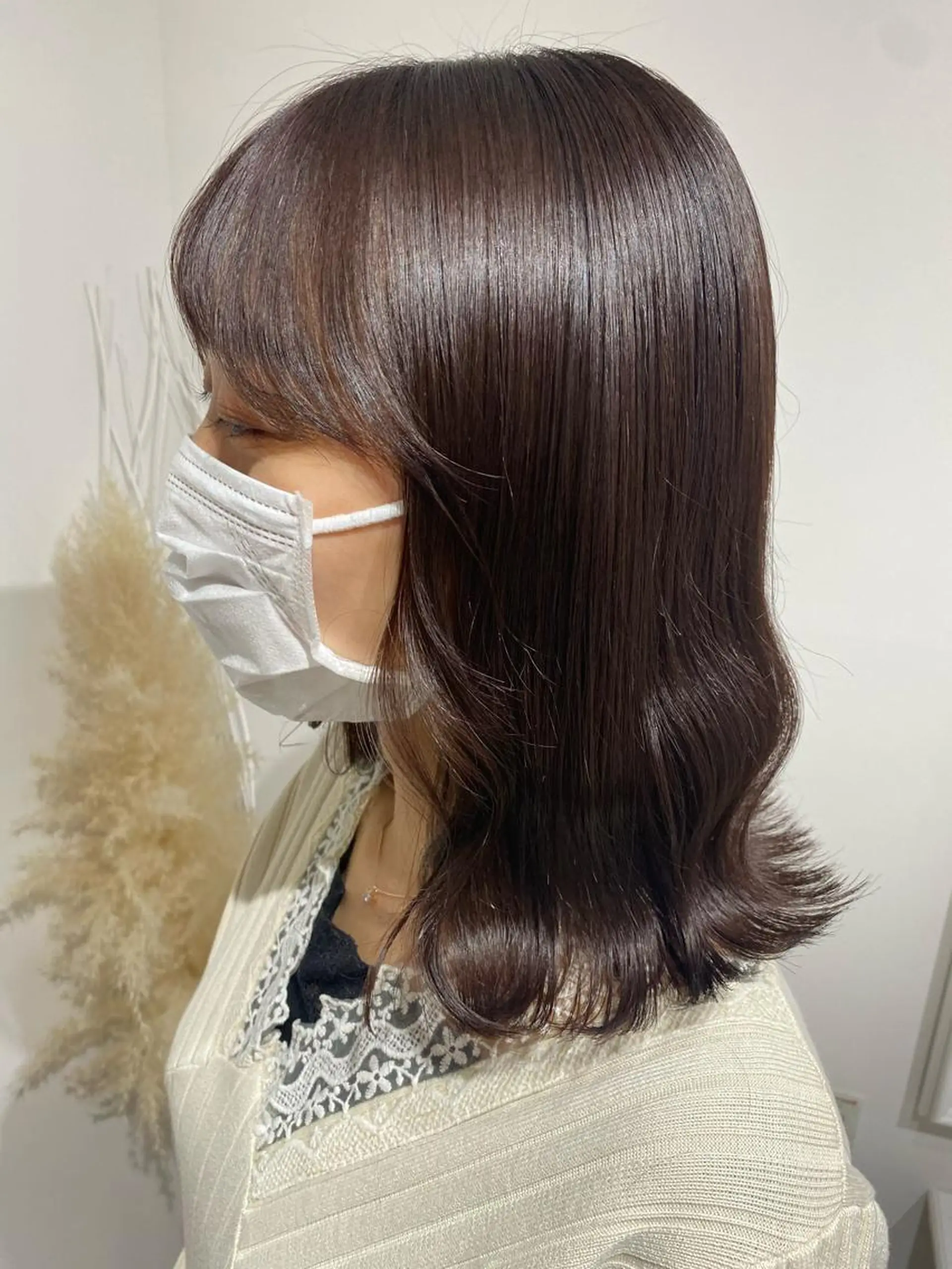 ミディアム カラー 韓国×髪質改善カラー 💎hinaのヘアスタイル