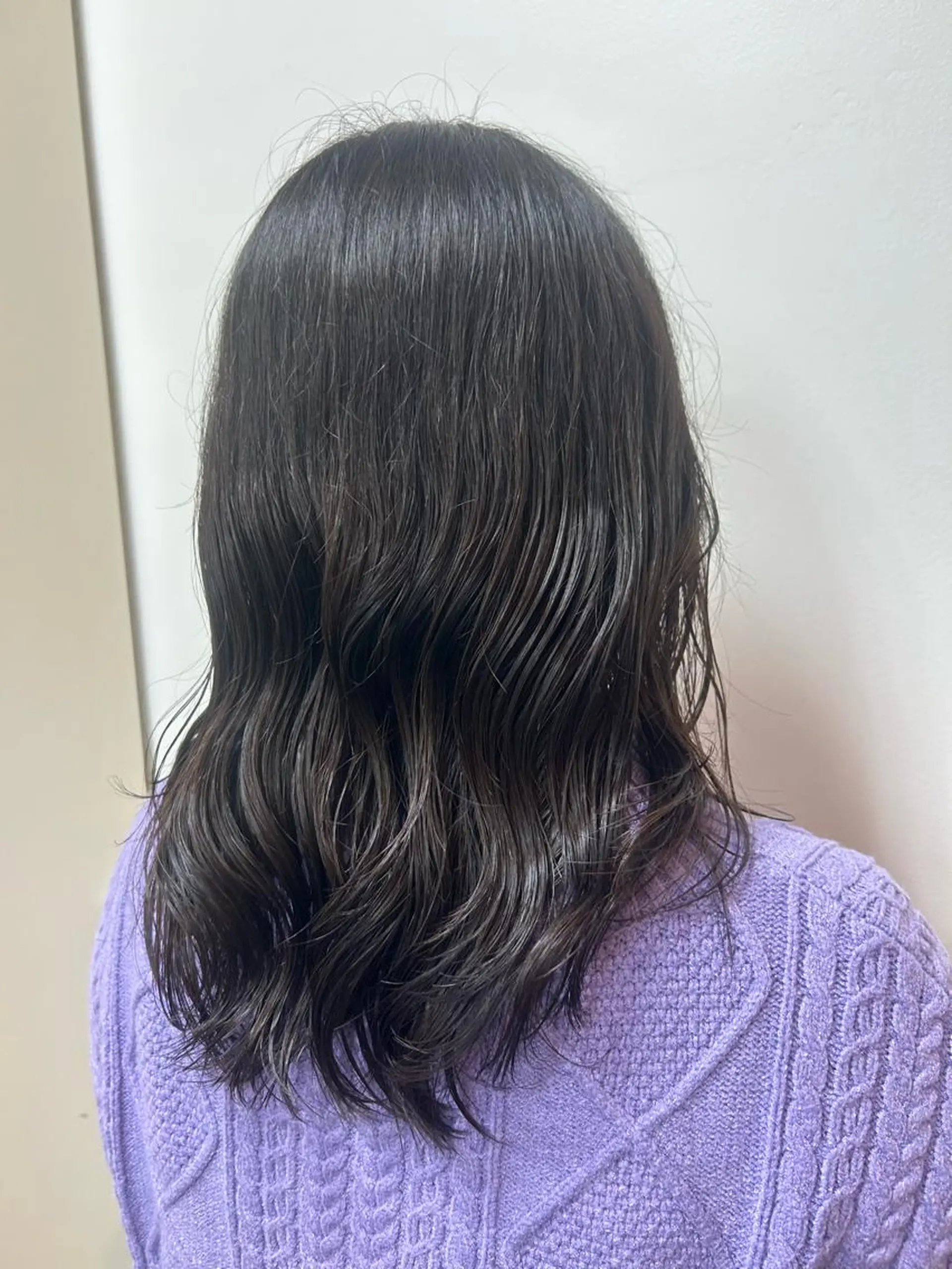 ミディアム ミディアムパーマ 韓国風ヘア 阪口 依美奈のヘアスタイル