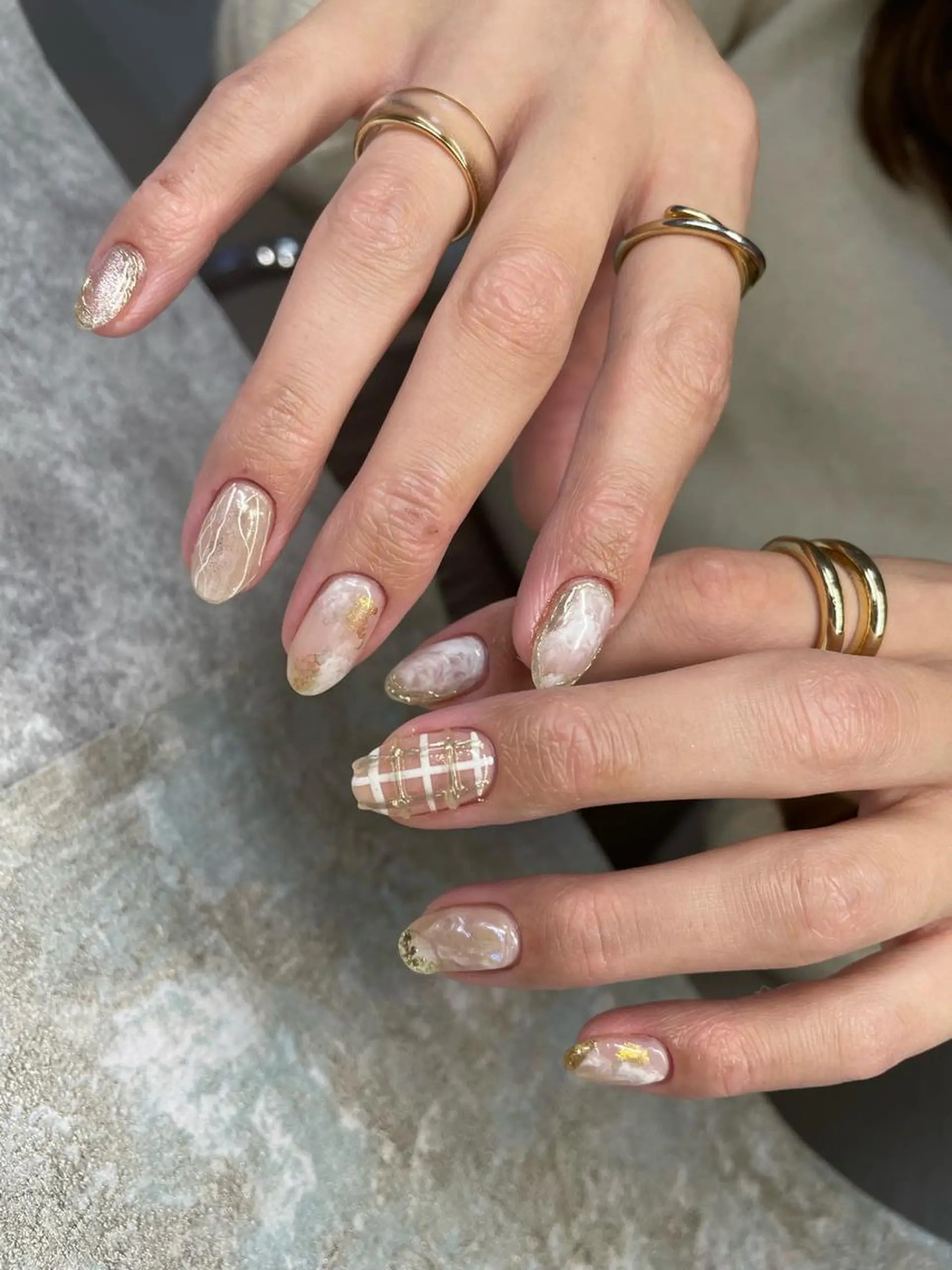 ロング カラー ヘアアレンジ キッズ ネイル マツエク・マツパ 福田 加奈のネイルデザイン