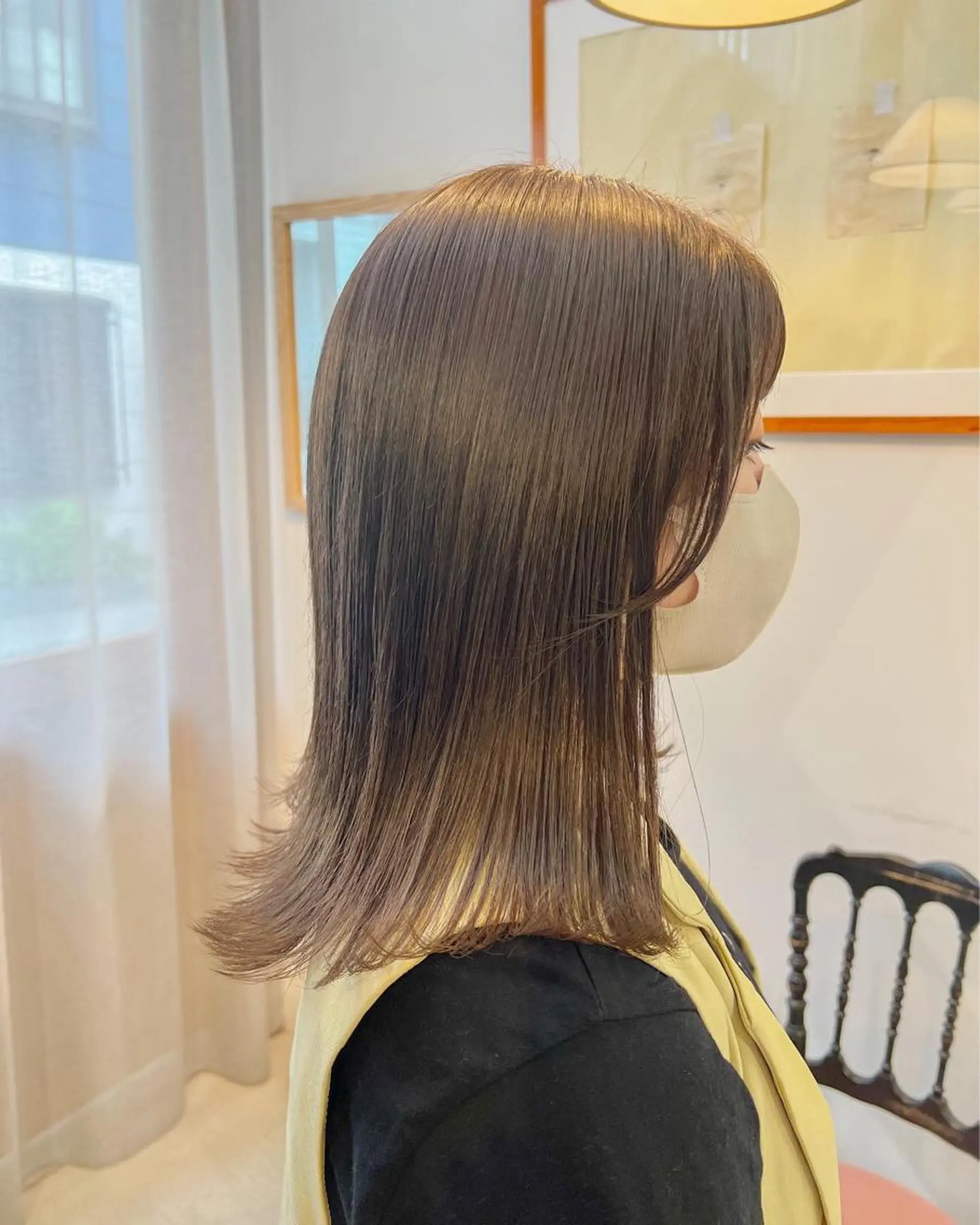 セミロング カット ヘアカラー トリートメント 色素薄めカラー❤︎ chihiroのヘアスタイル