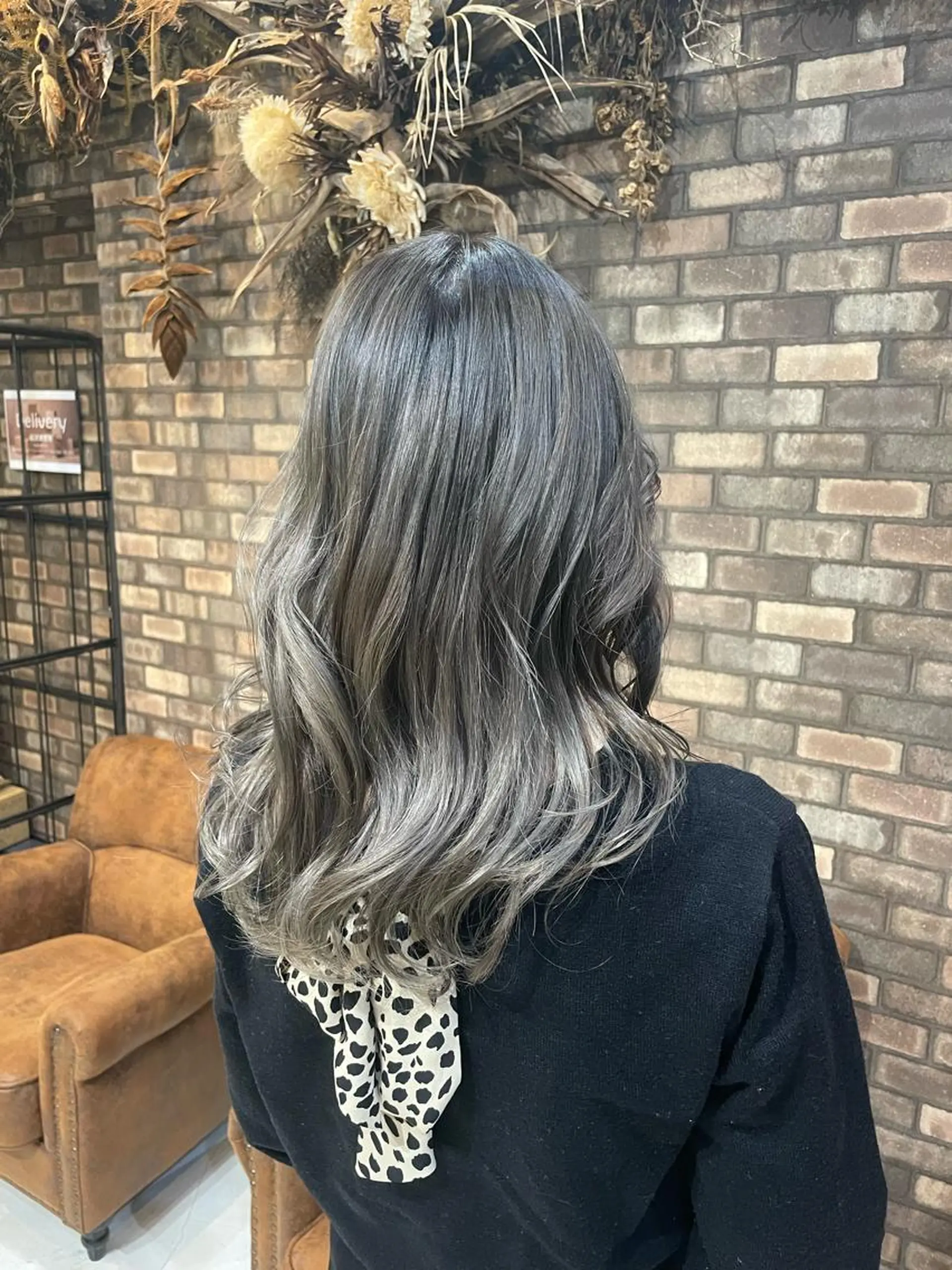 セミロング カラー セミロングパーマ バレイヤージュ ブリーチ ケアブリーチ ダブルカラー ✨ハイトーン✨ダブル カラー✨シバサキのヘアスタイル