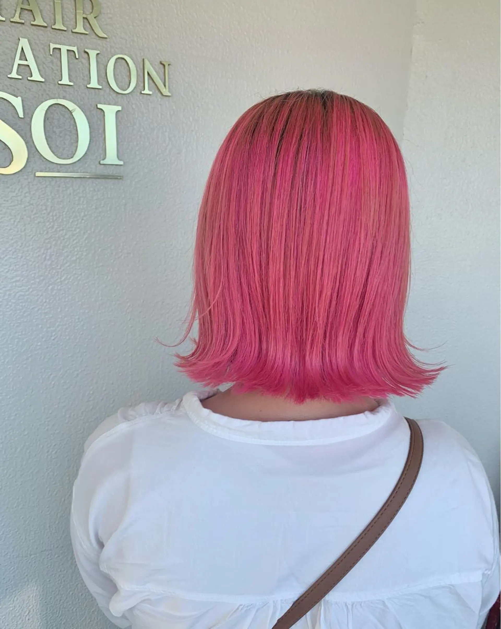 ミディアム カラー 三野 沙也のヘアスタイル