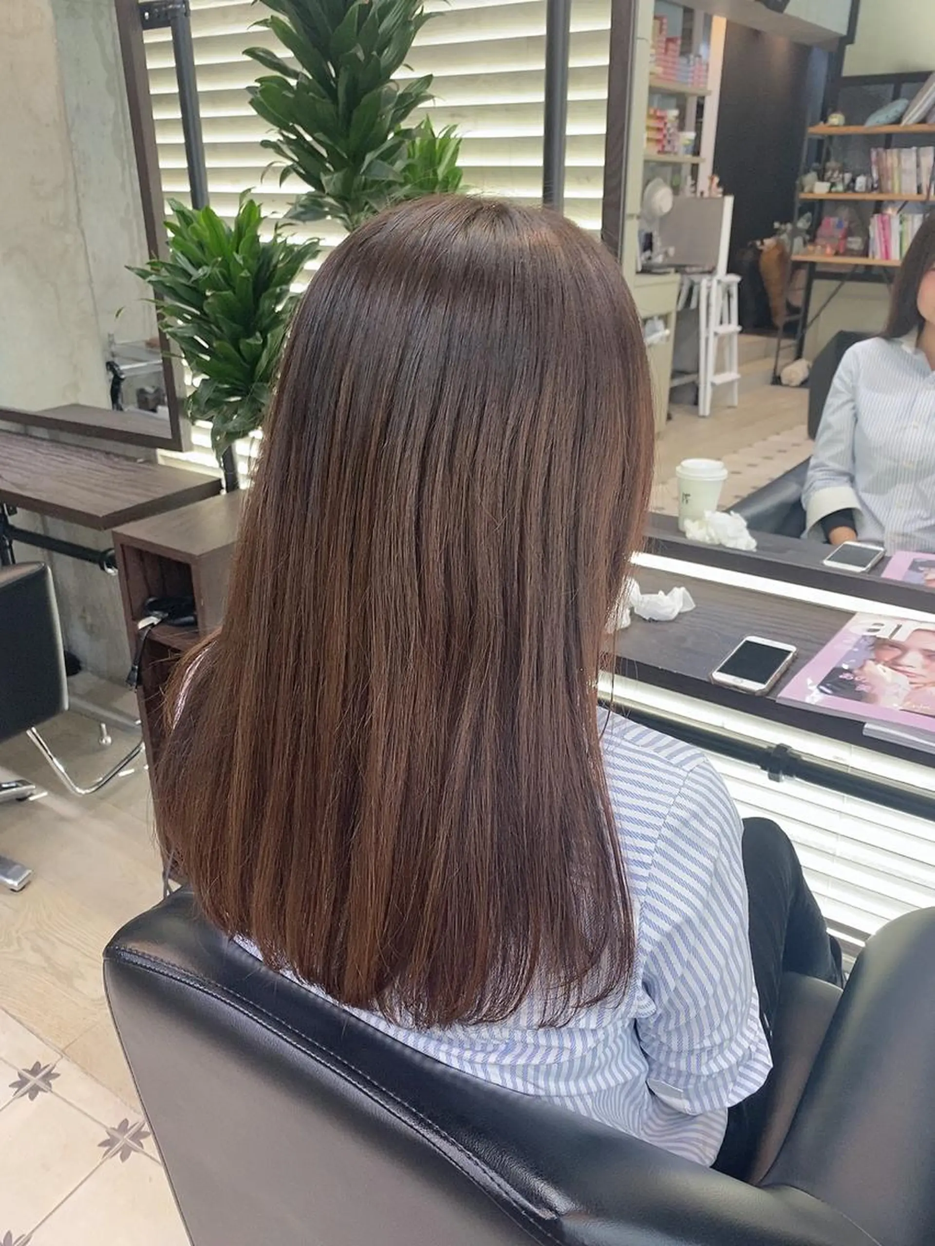 ロング カラー ブラウンカラー ショコラブラウン 韓国ヘア☁️ mitsukiのヘアスタイル