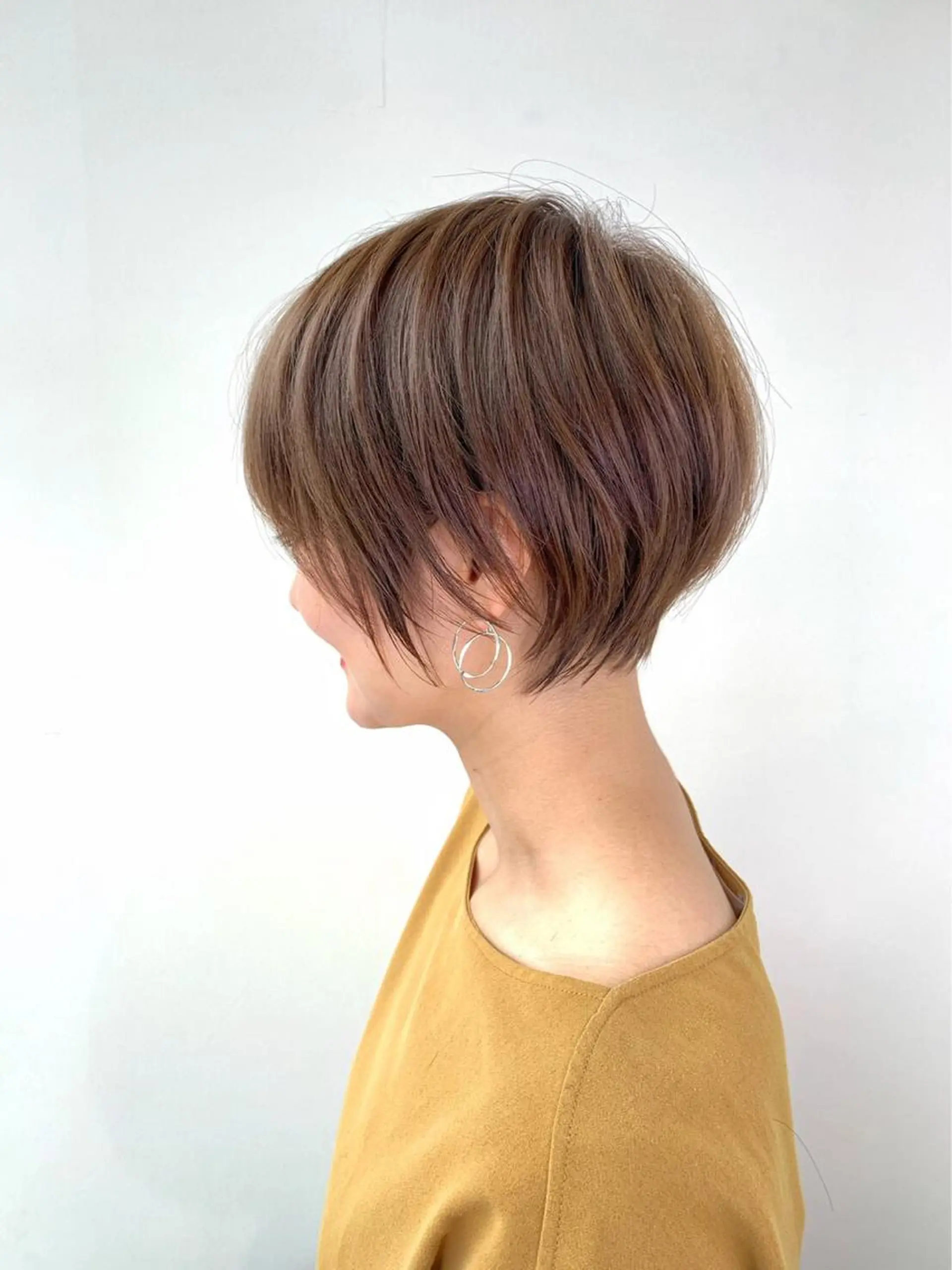 ショート ショートヘア 河崎 ブルーナちえみのヘアスタイル