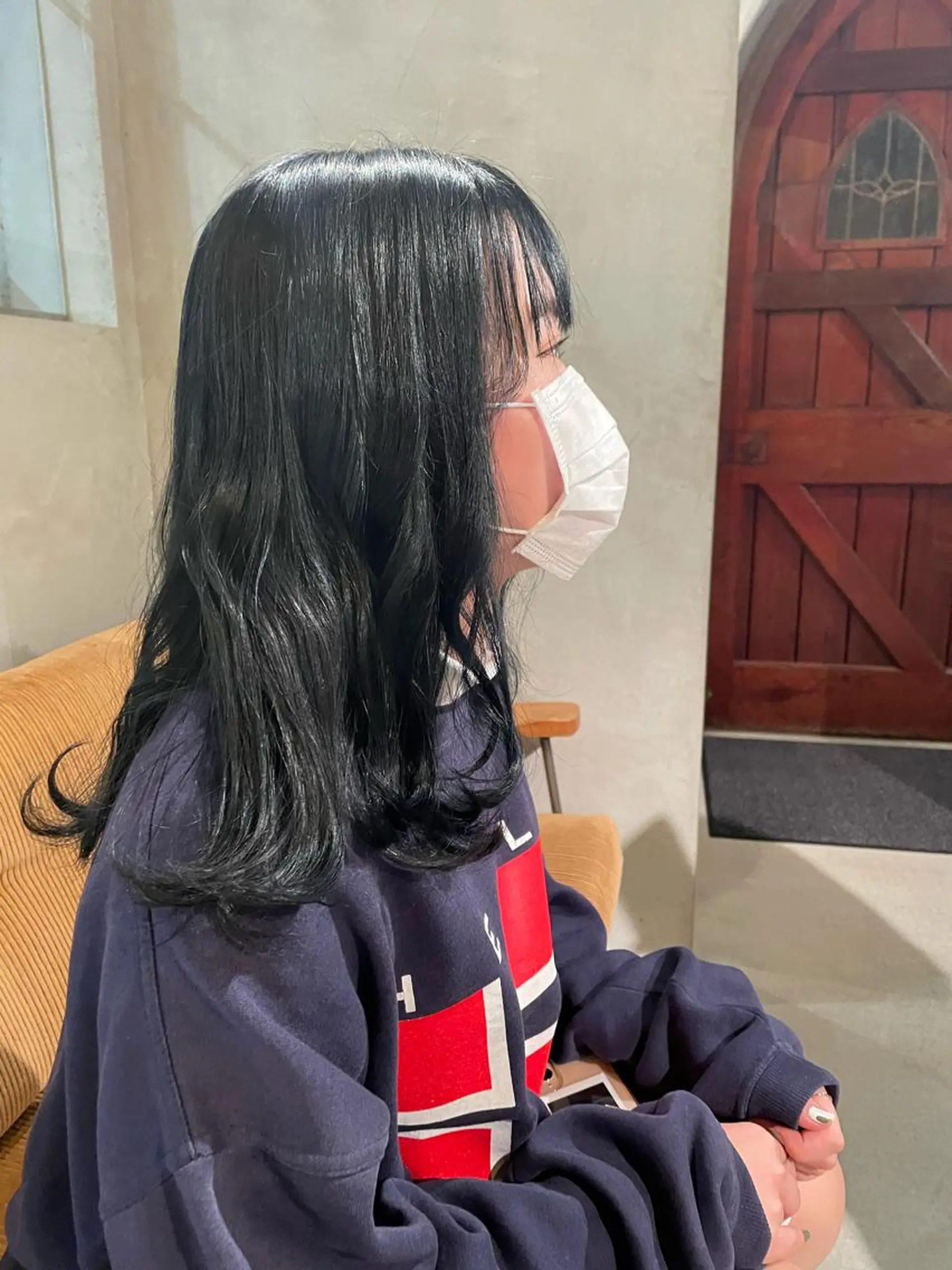 ロング カラー ブリーチ 透明感カラー ダブルカラー ブリーチなしカラー ヘアカラー トリートメント 石田 まいやのヘアスタイル