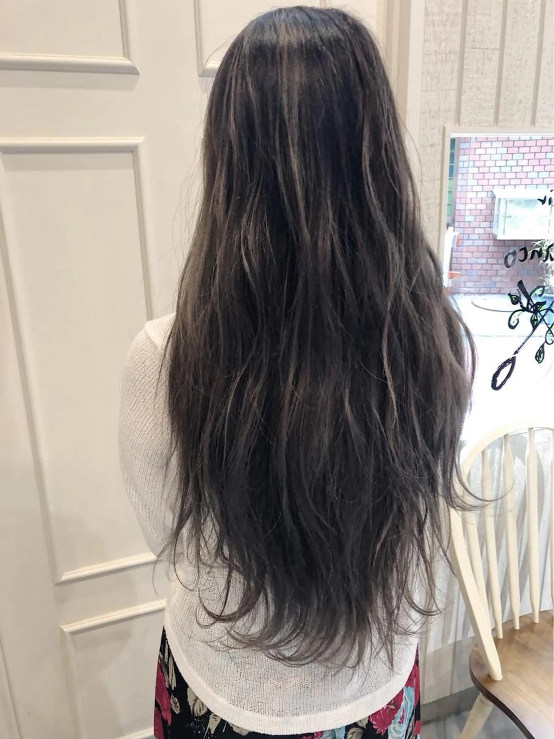 ロング カラー シルバー 🫟Blanco🫟 Color&Careのヘアスタイル