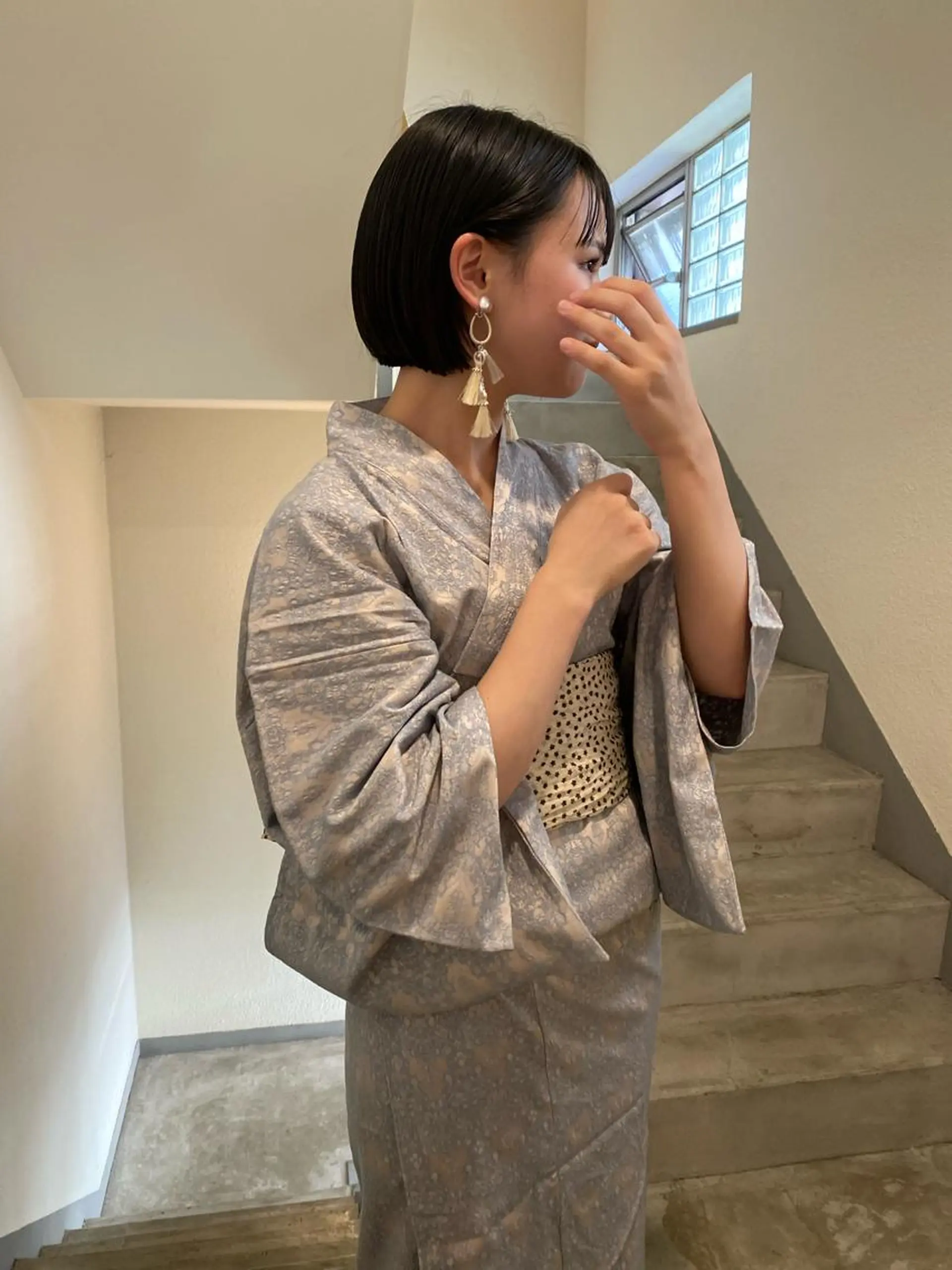 ショート 浴衣 sliver マツイ　レンのヘアスタイル