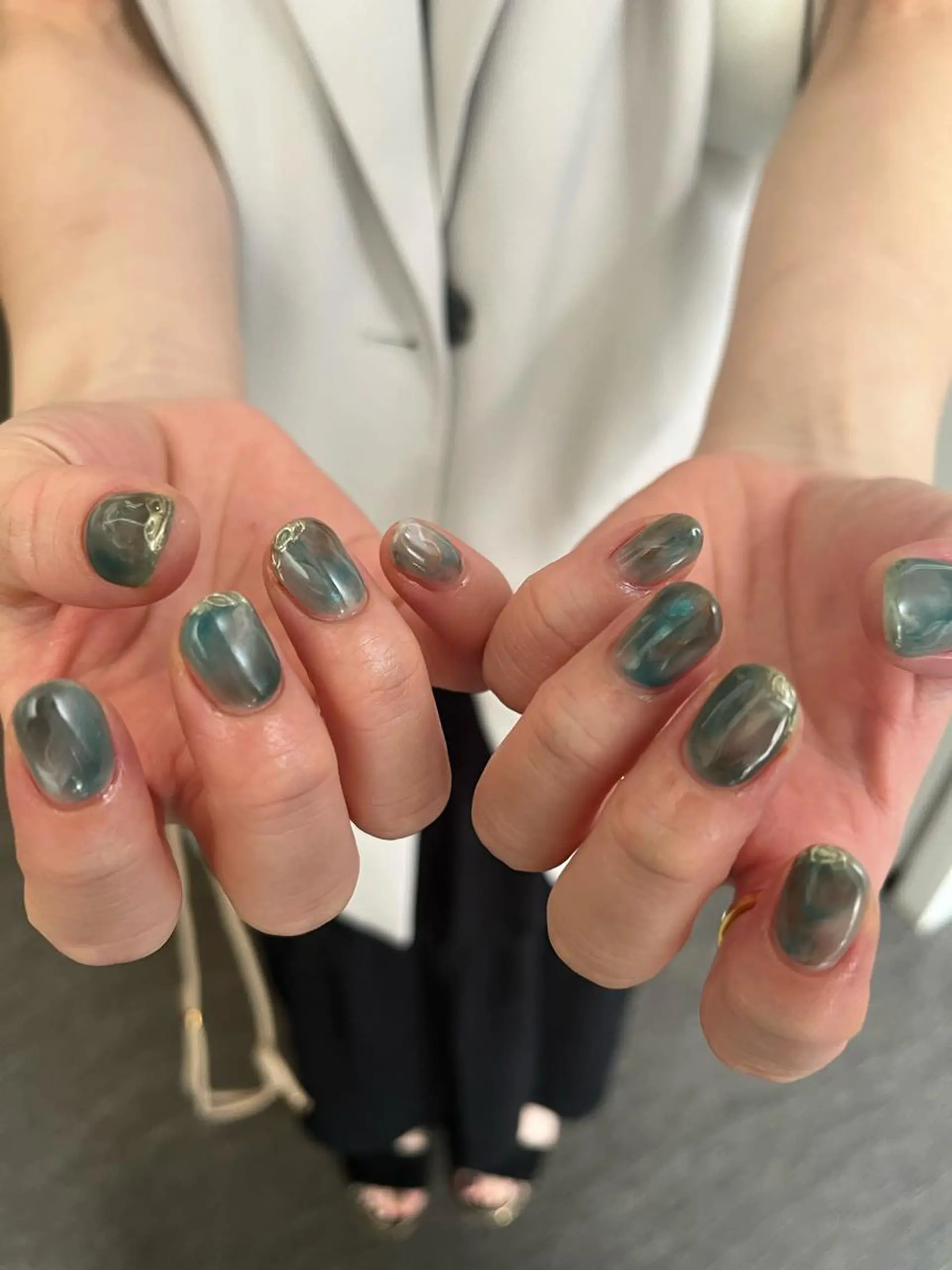 ネイル ブルー nail＊ runa🌻のネイルデザイン