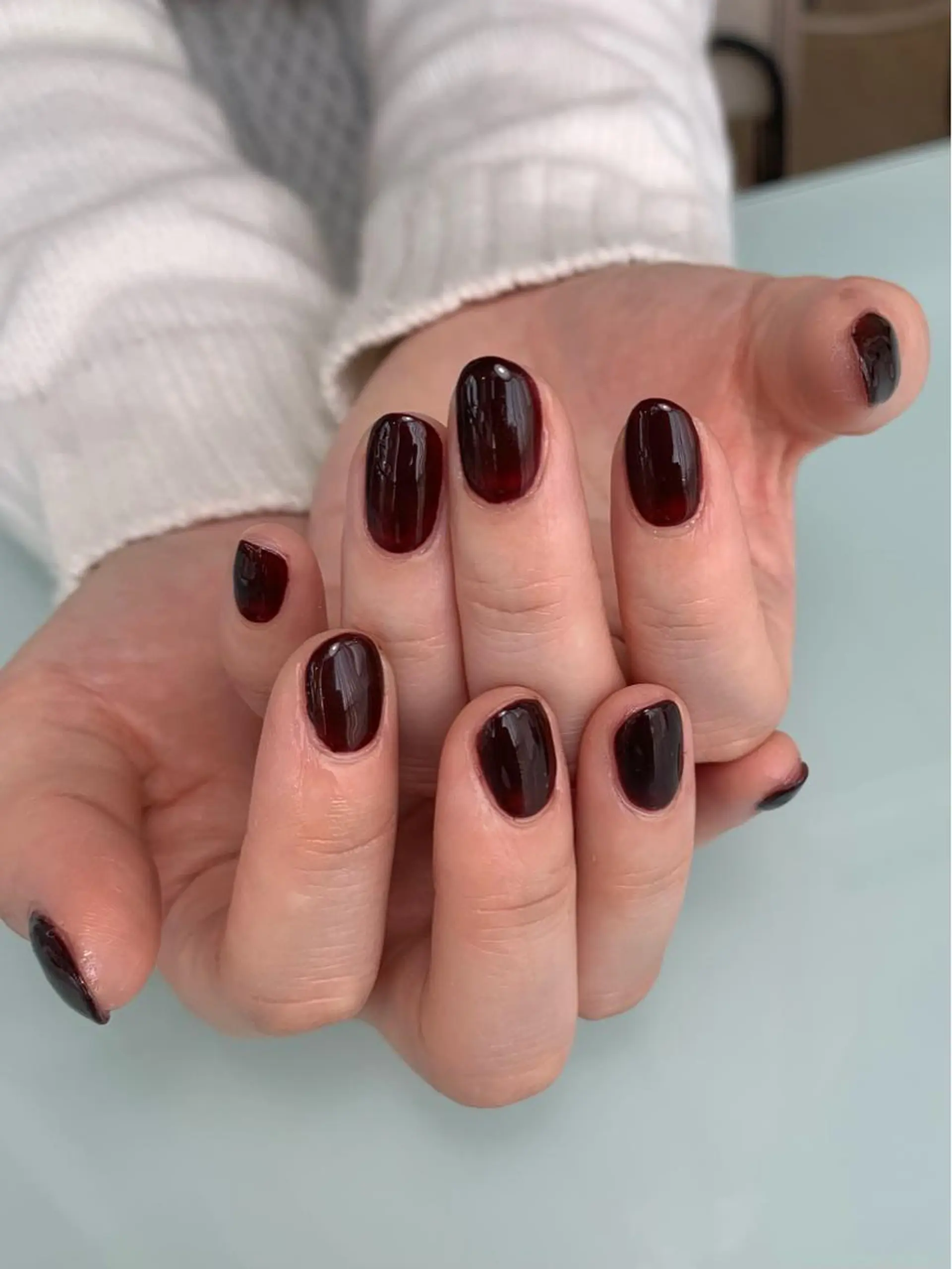 ネイル ワンカラーネイル シンプルネイル専門店miel nail天神店所属・mielnail ichikaのネイルデザイン