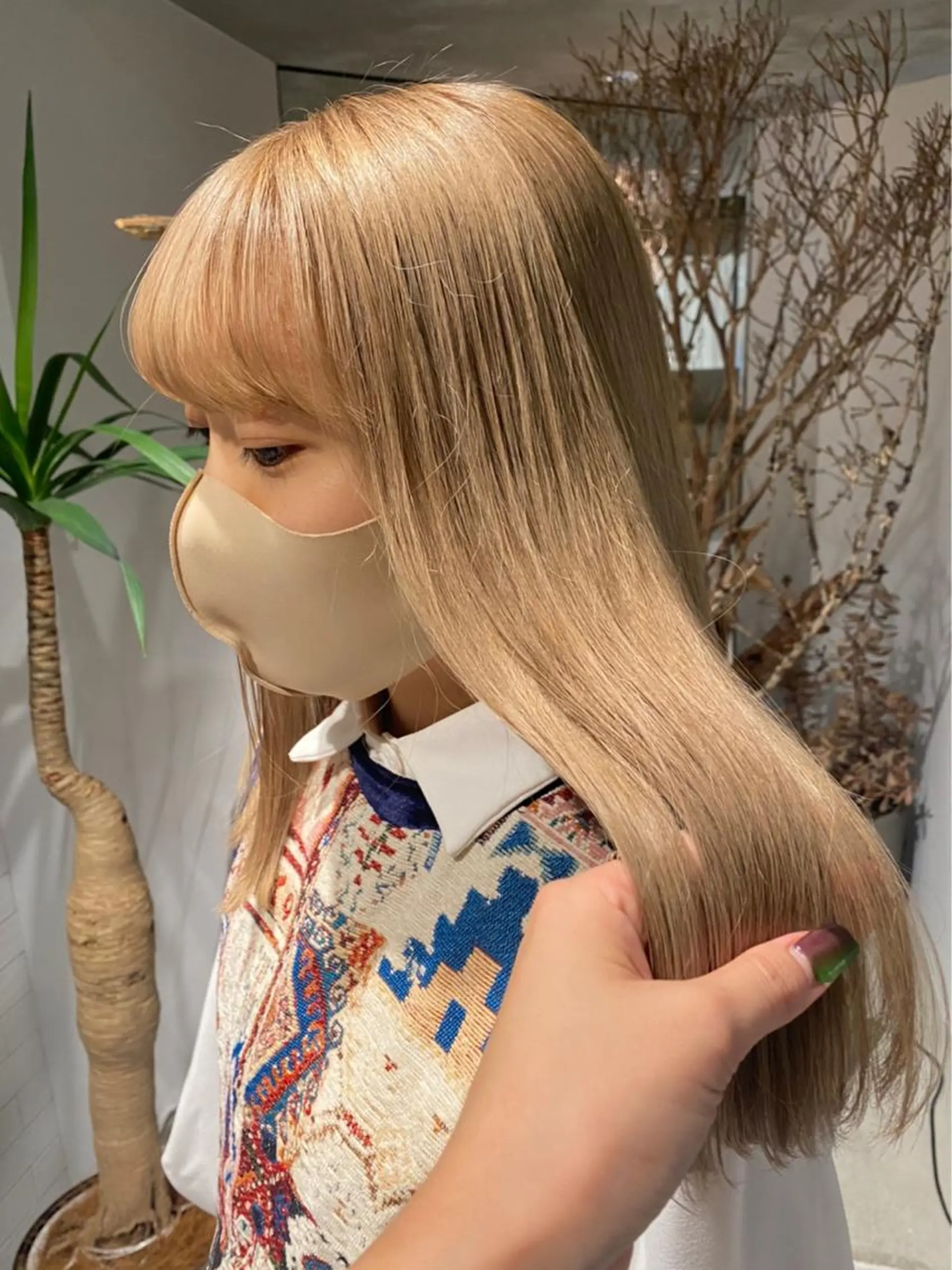 カラー ベージュカラー ブリーチ カット ヘアカラー ⚡️学芸大学 川上拓真⚡️のヘアスタイル