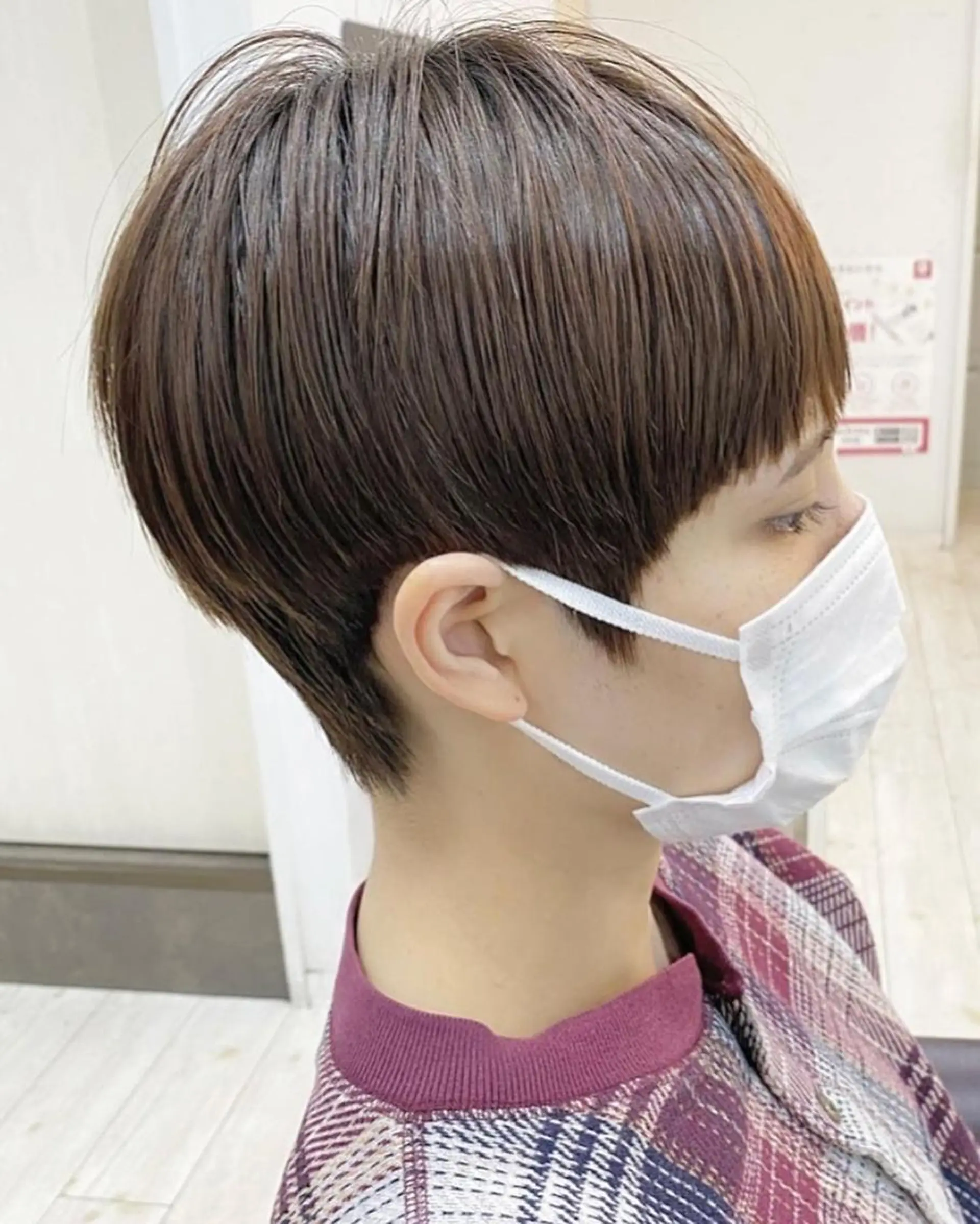 ショート カラー ショートボブ ボブ くびれヘア くせ毛 ショートヘア favorite b Charmeのヘアスタイル