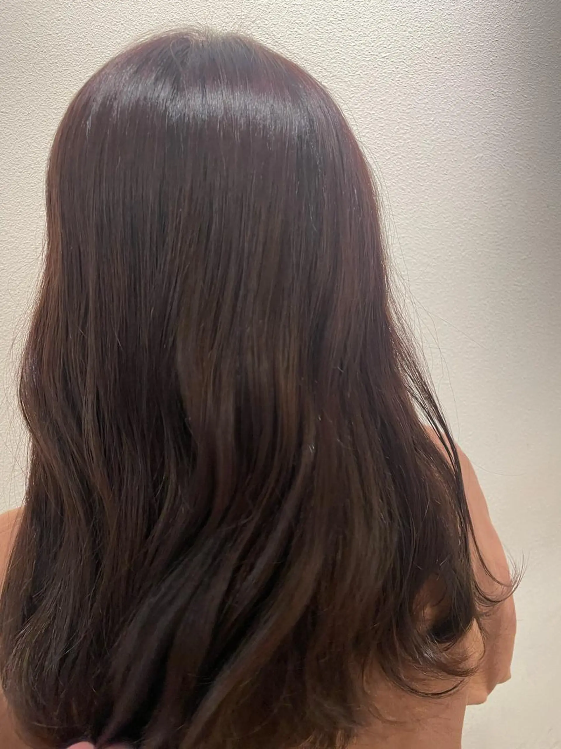 セミロング カラー ラベンダーカラー ヘアセット⌇艶カラー 🫧⌇Nanahoのヘアスタイル