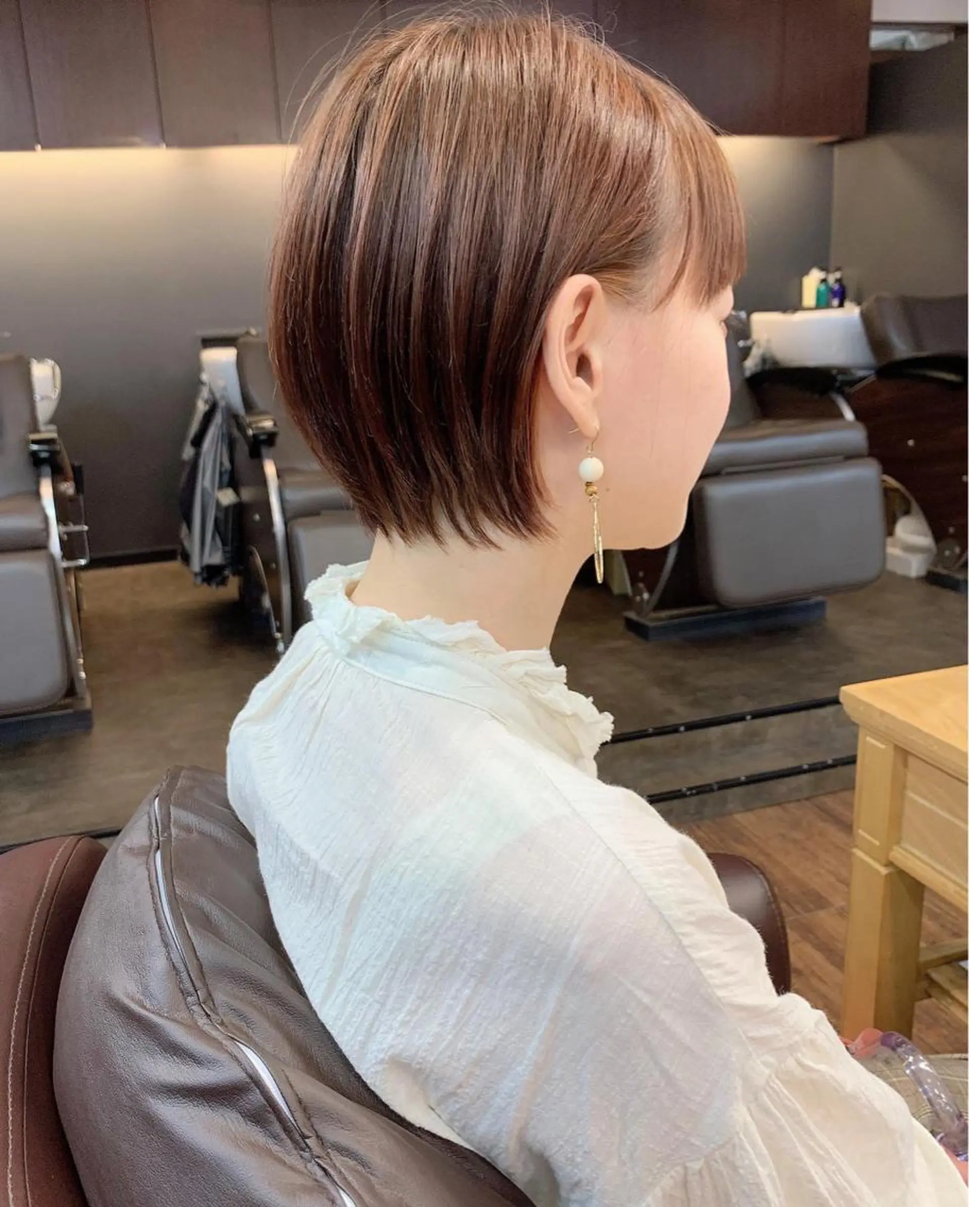 ショート 縮毛矯正/ショート/ レイヤー/畑中正敏のヘアスタイル