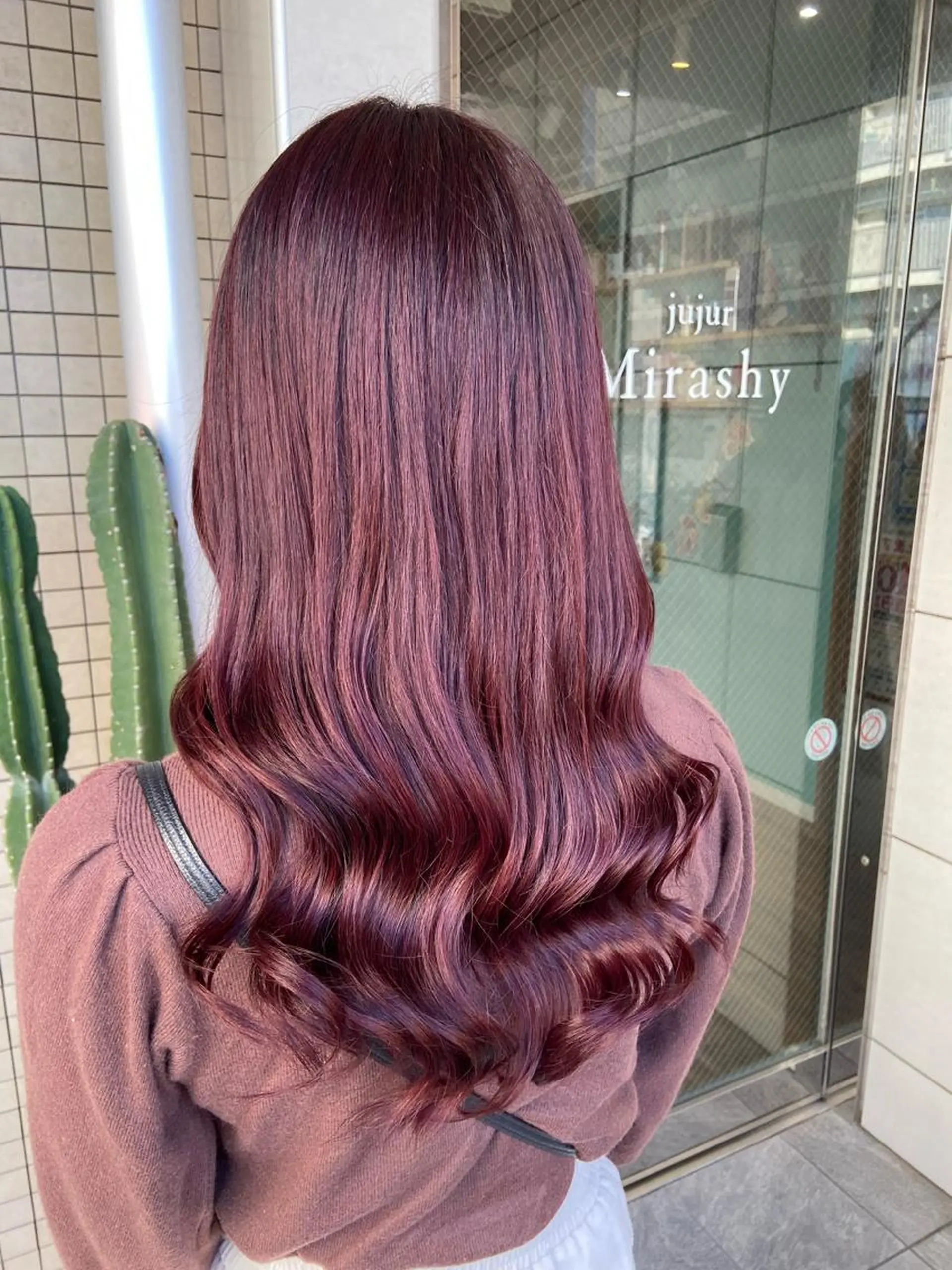 ロング カラー ヘアカラー トリートメント 🧸プルエクステ❤︎ ネイルKAO🧸のヘアスタイル