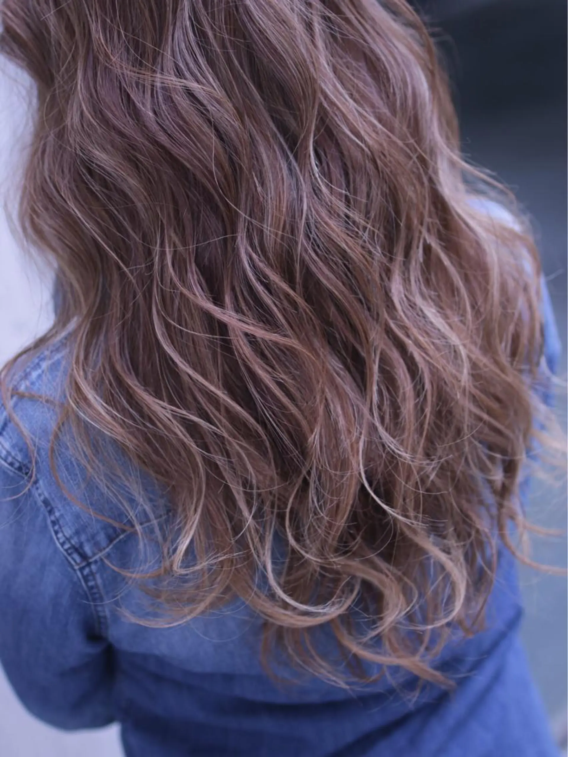 セミロング カラー パーマ ヘアアレンジ MK エムのヘアスタイル