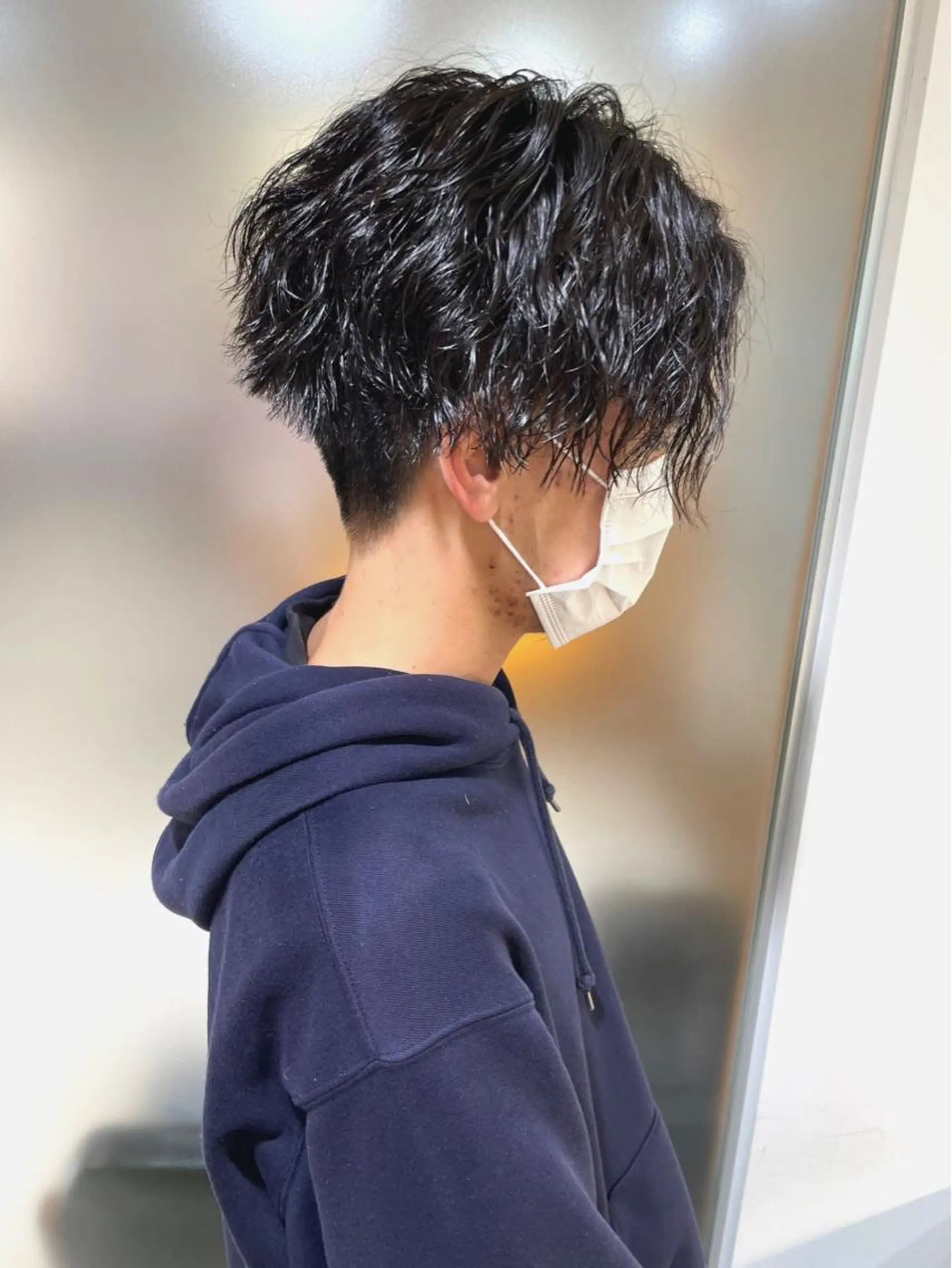 パーマ メンズ カット パーマ 佐藤 梨里花 ❤︎のヘアスタイル