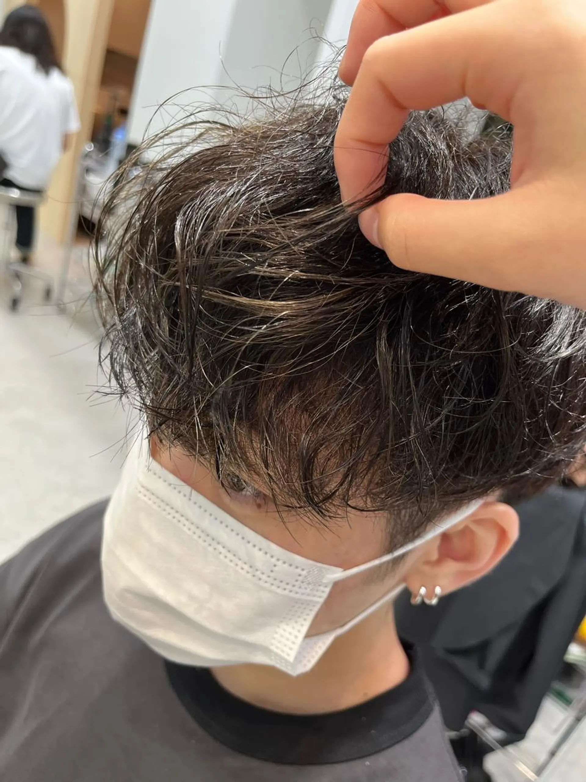 ショート カラー パーマ メンズ メンズパーマ メンズスタイル特化 /fifthりっくんのヘアスタイル