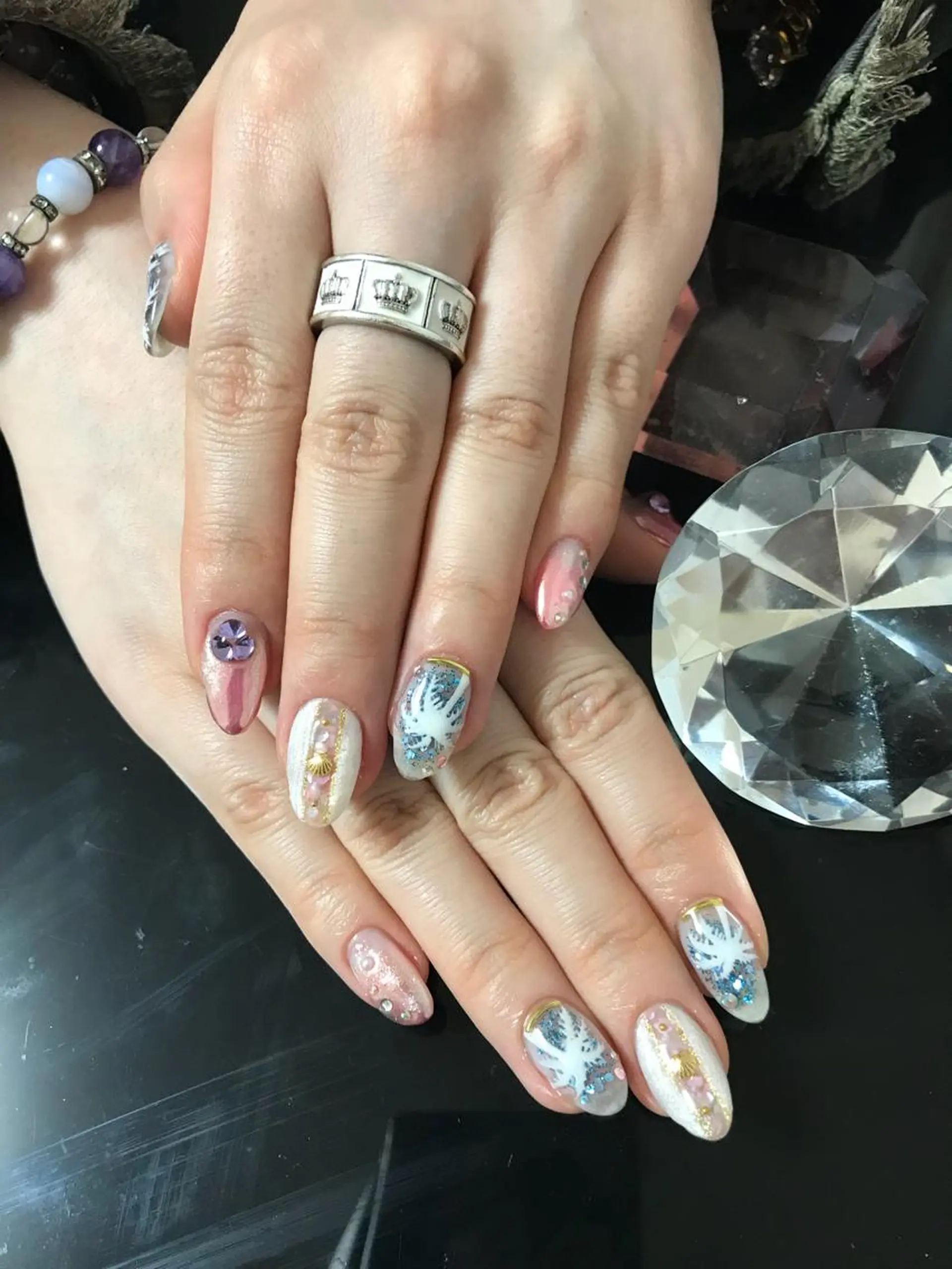 ネイル ハンドネイル ハンドケア 💎ビューティサロン 湘南　RIRAN💎のネイルデザイン