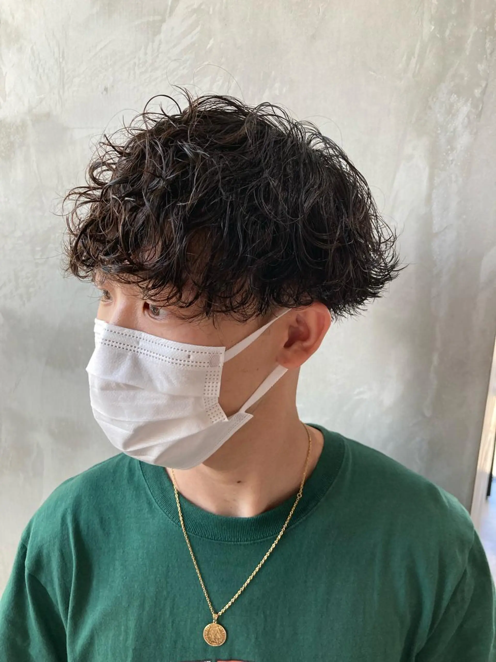 ショート パーマ メンズ カット パーマ トリートメント 波巻きスパイラルパー マ/シャドウパーマ駿のヘアスタイル