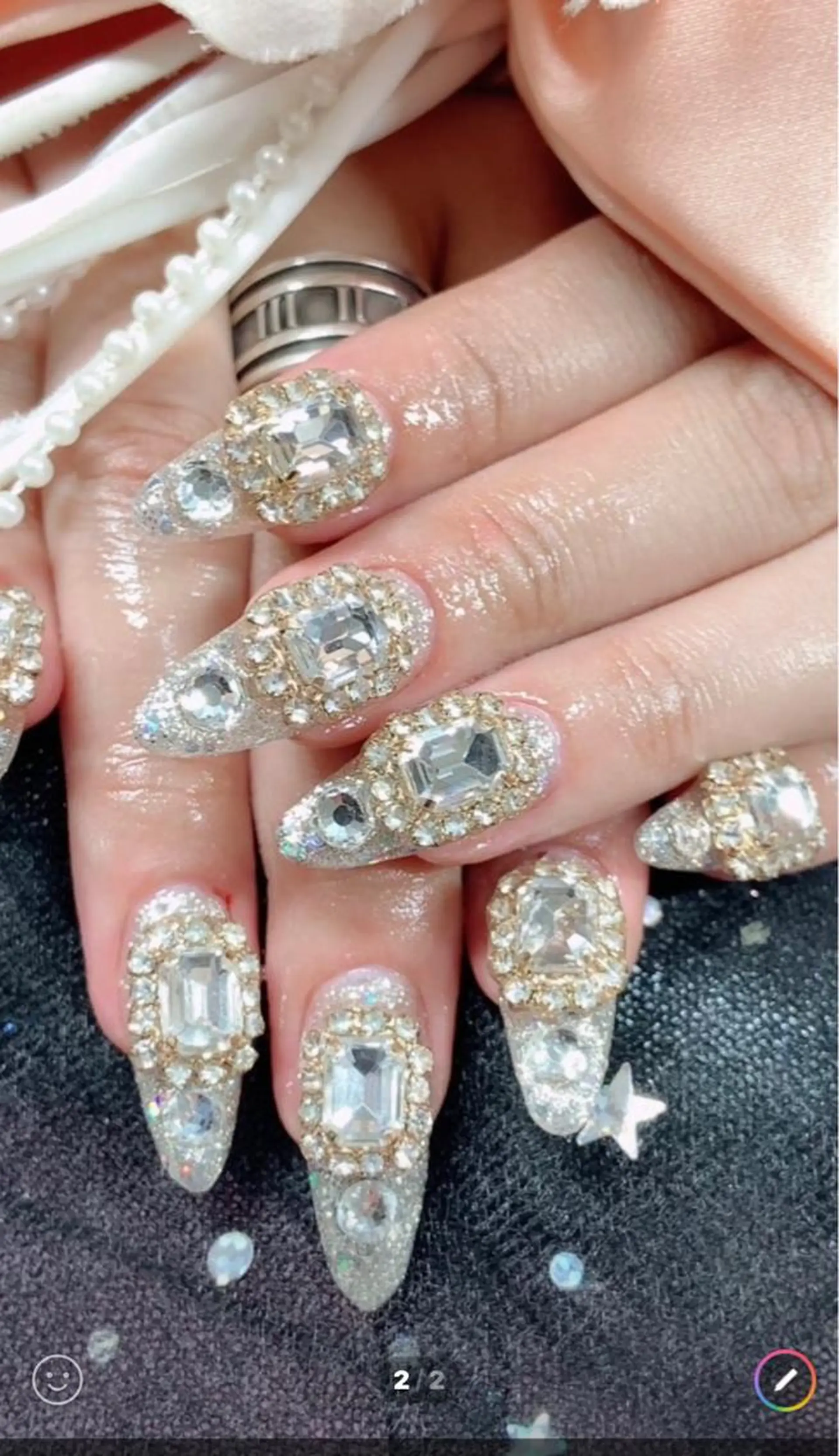 セミロング TAKAMATSU RINAのネイルデザイン