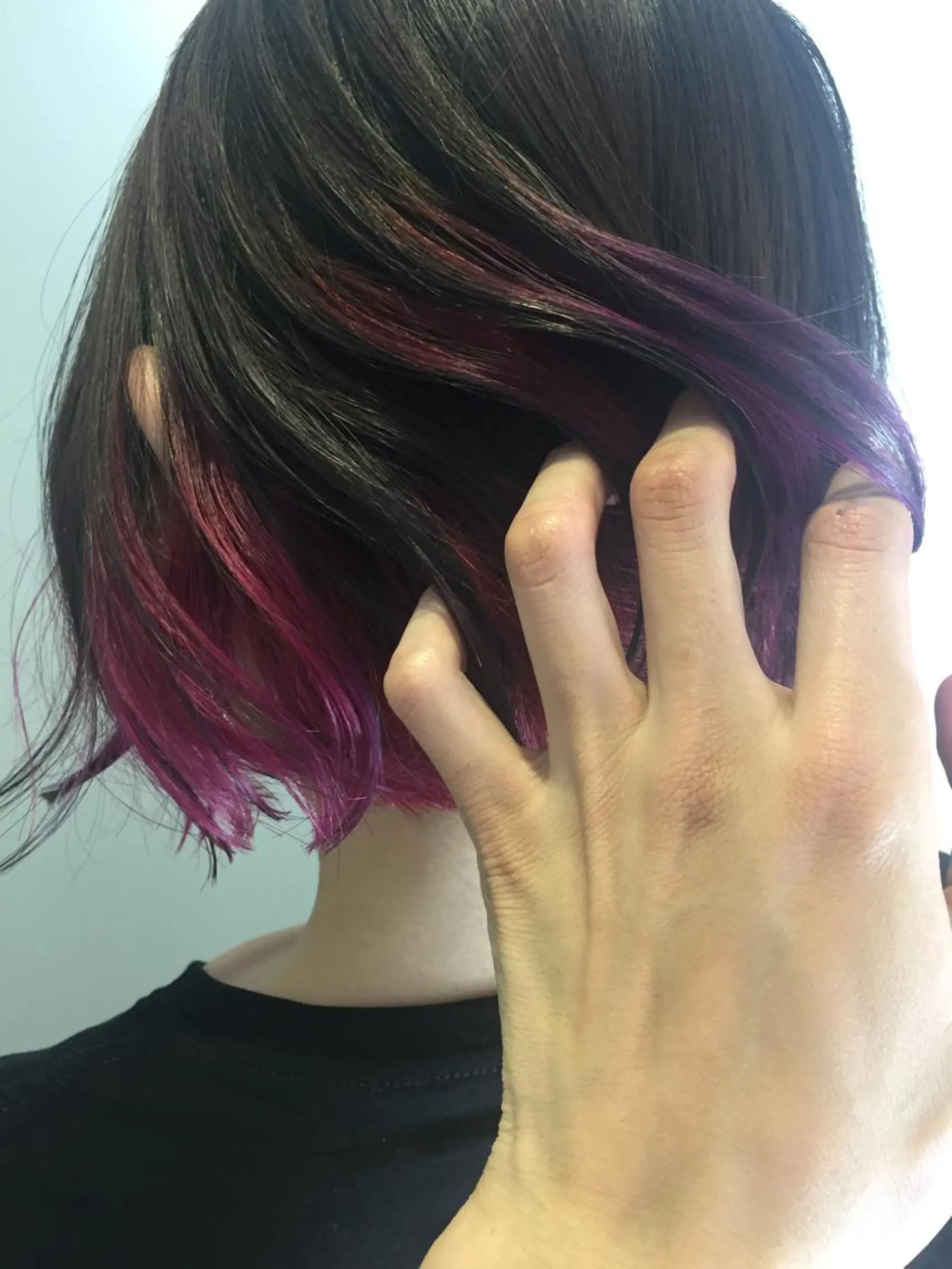 ミディアム カラー インナーカラー ピンクカラー 原宿サロン代表 デザインカラー伊藤卓のヘアスタイル