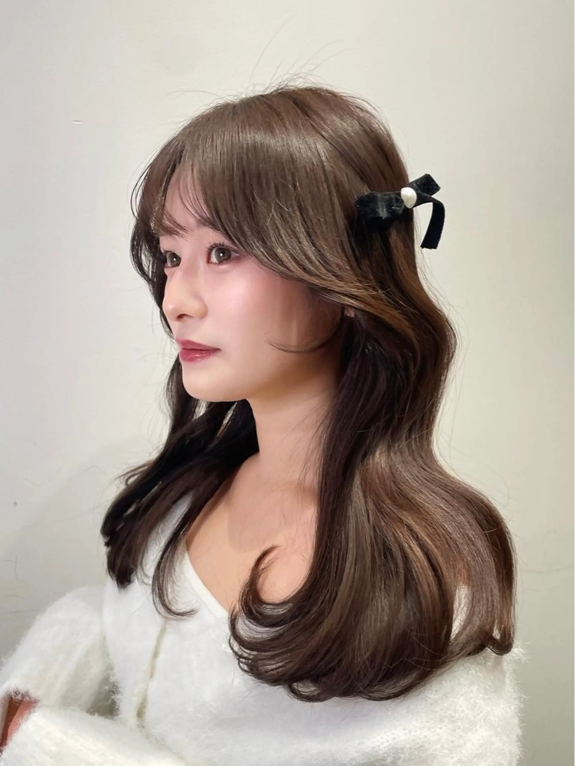 セミロング カラー ヘアアレンジ Toiro所属・🤎小顔レイヤー /ベージュ🤎友香のヘアスタイル