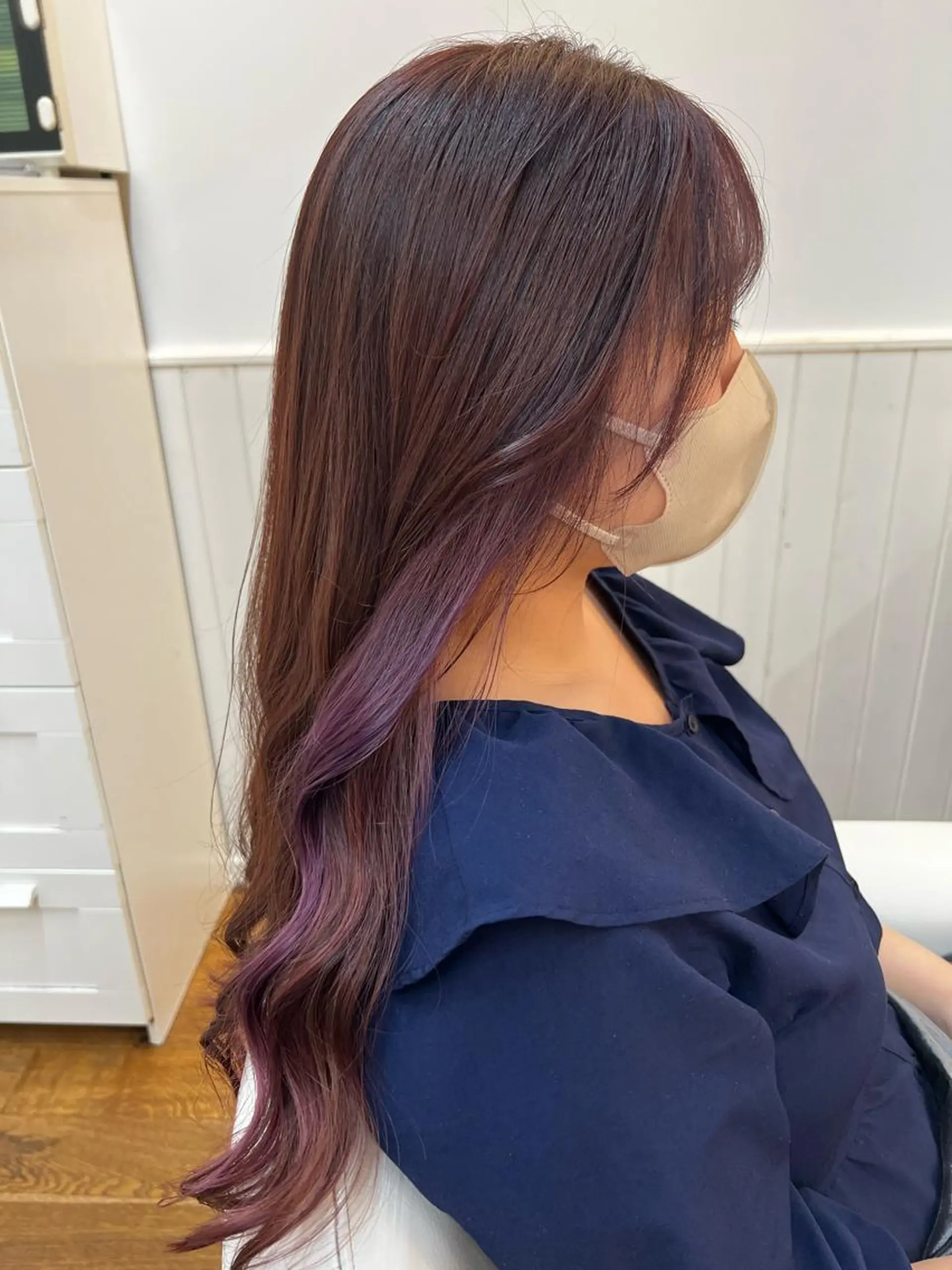 ロング カラー ヘアカラー トリートメント ✂︎HITOMI ✂︎のヘアスタイル