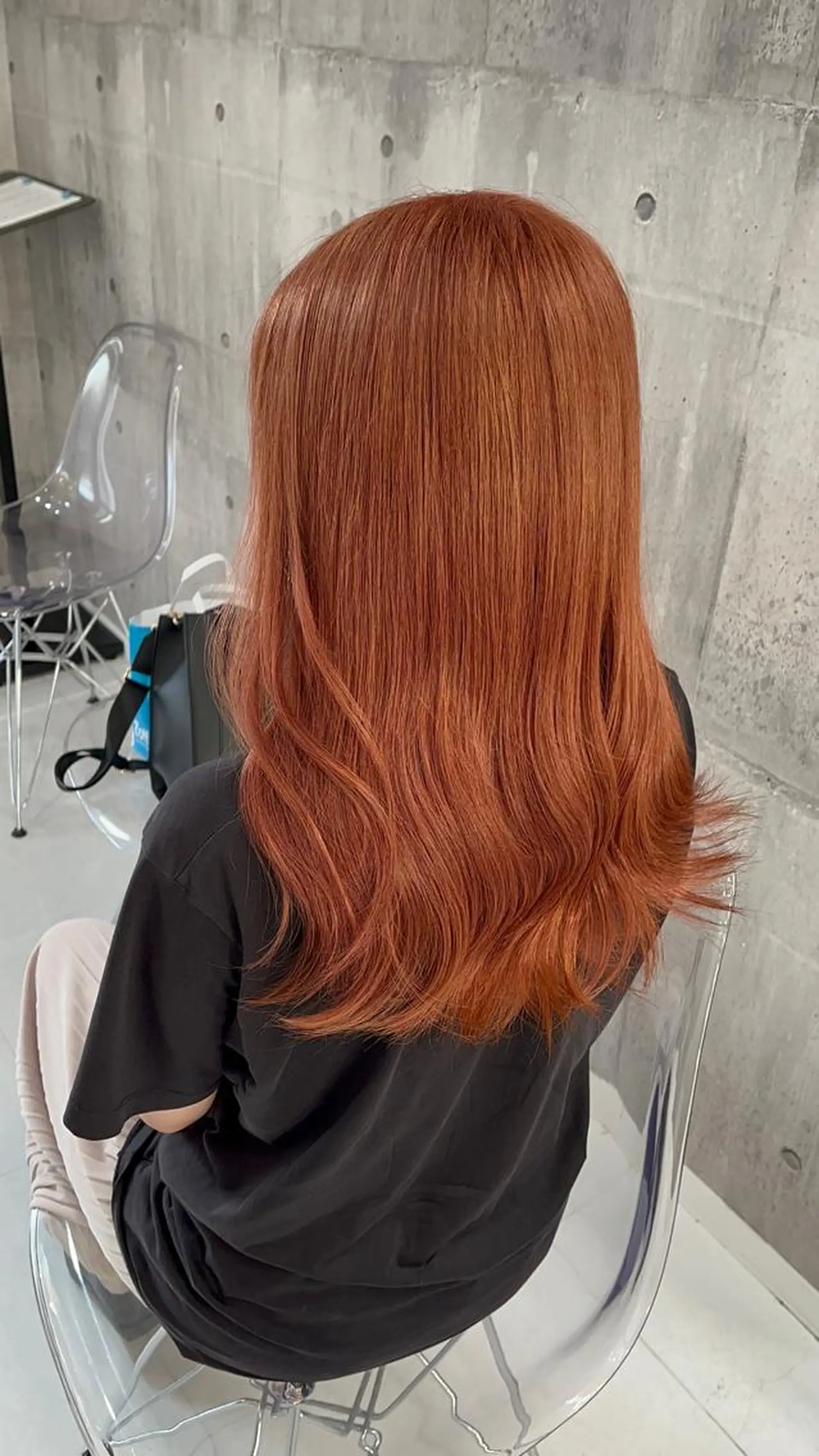 ロング カラー パーマ ヘアアレンジ メンズ キッズ ネイル マツエク・マツパ アイブロウ ヘアカラー トリートメント ハイトーン/ピンク 💗モモ໒꒱のヘアスタイル