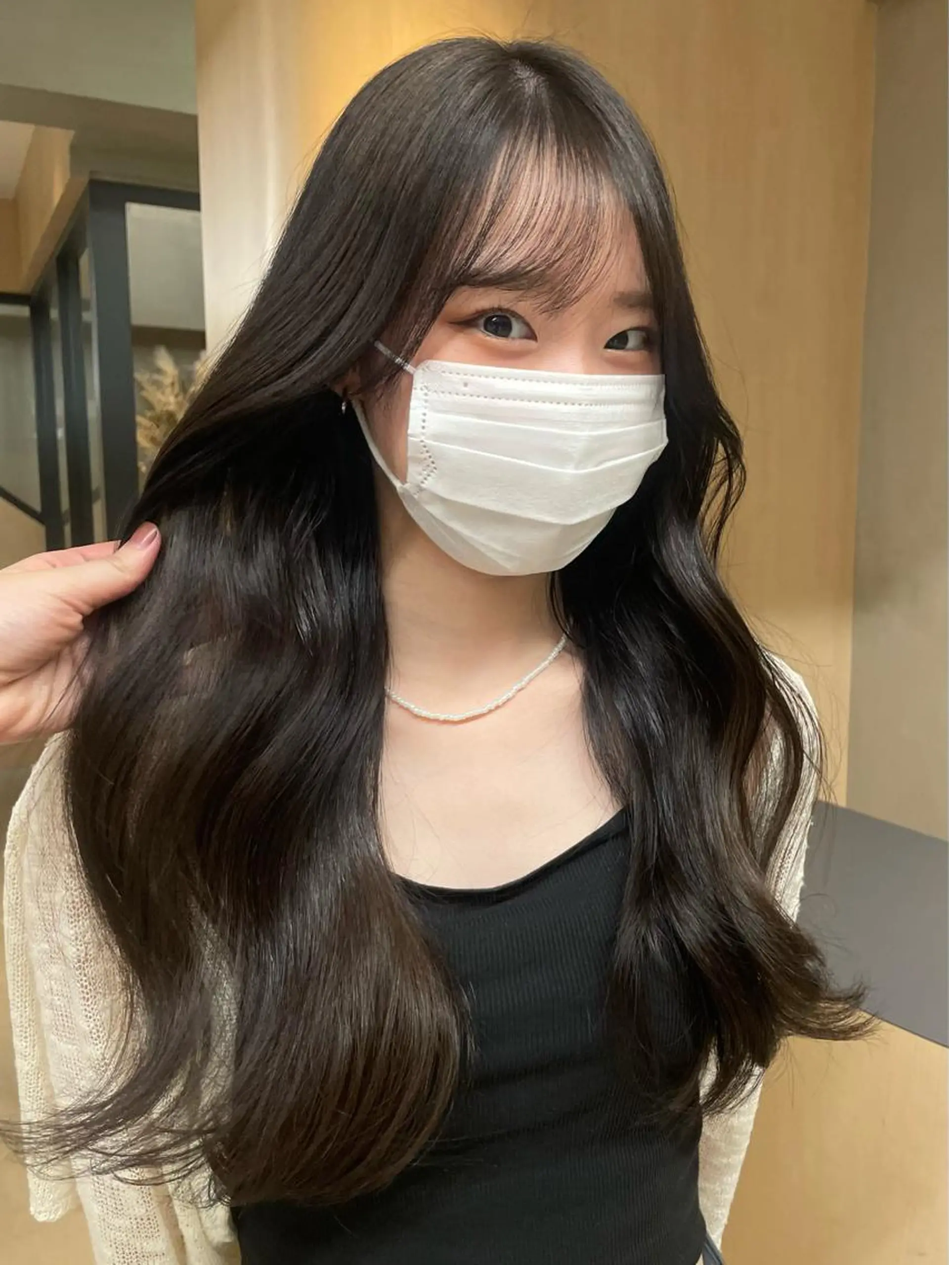 カラー 透明感カラー 若月 あやかのヘアスタイル