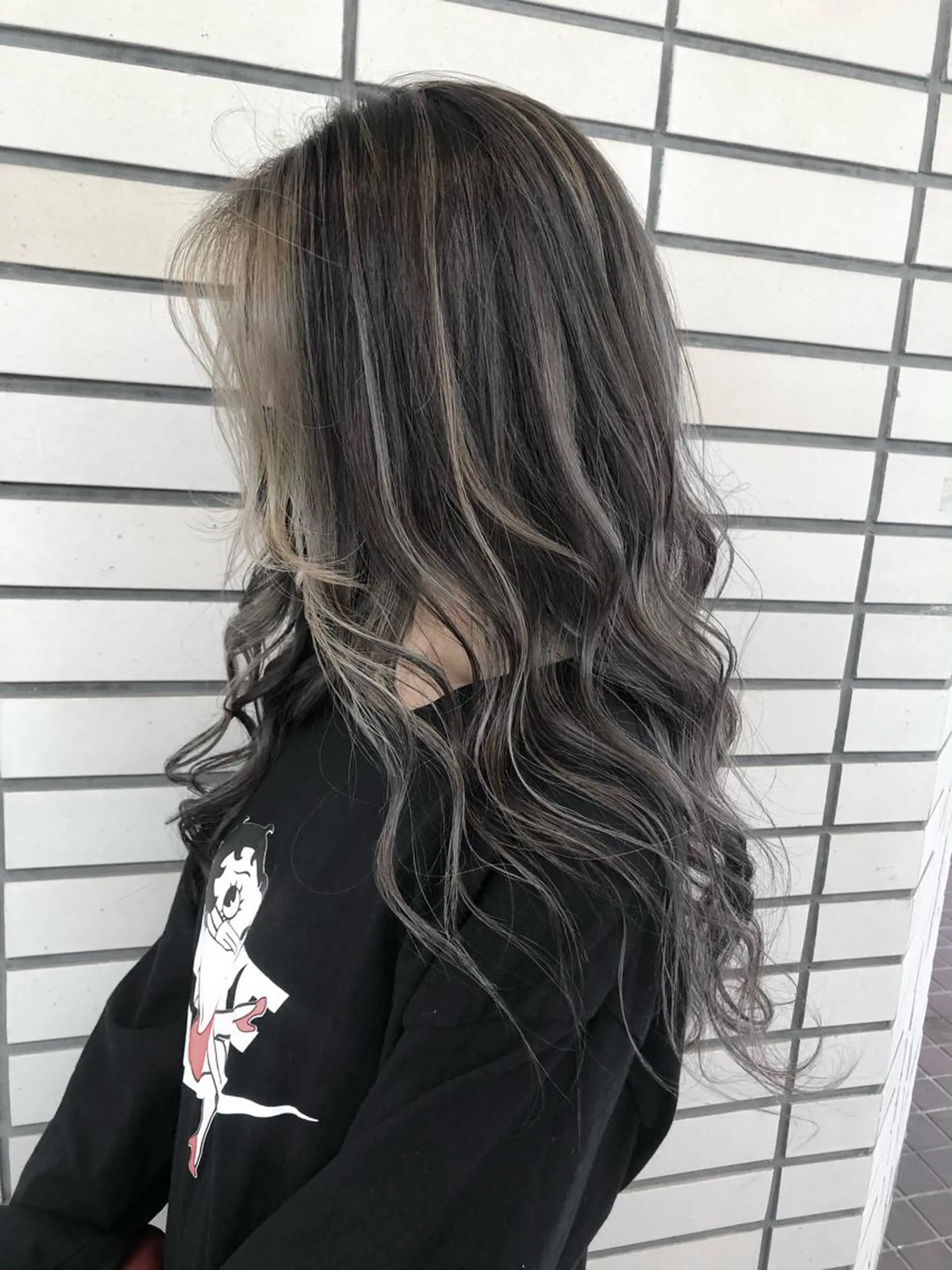 ロング カラー ハイライトカラー ハイライト ヘアカラー 2nd所属・🤍2nd🤍田所 美希のヘアスタイル