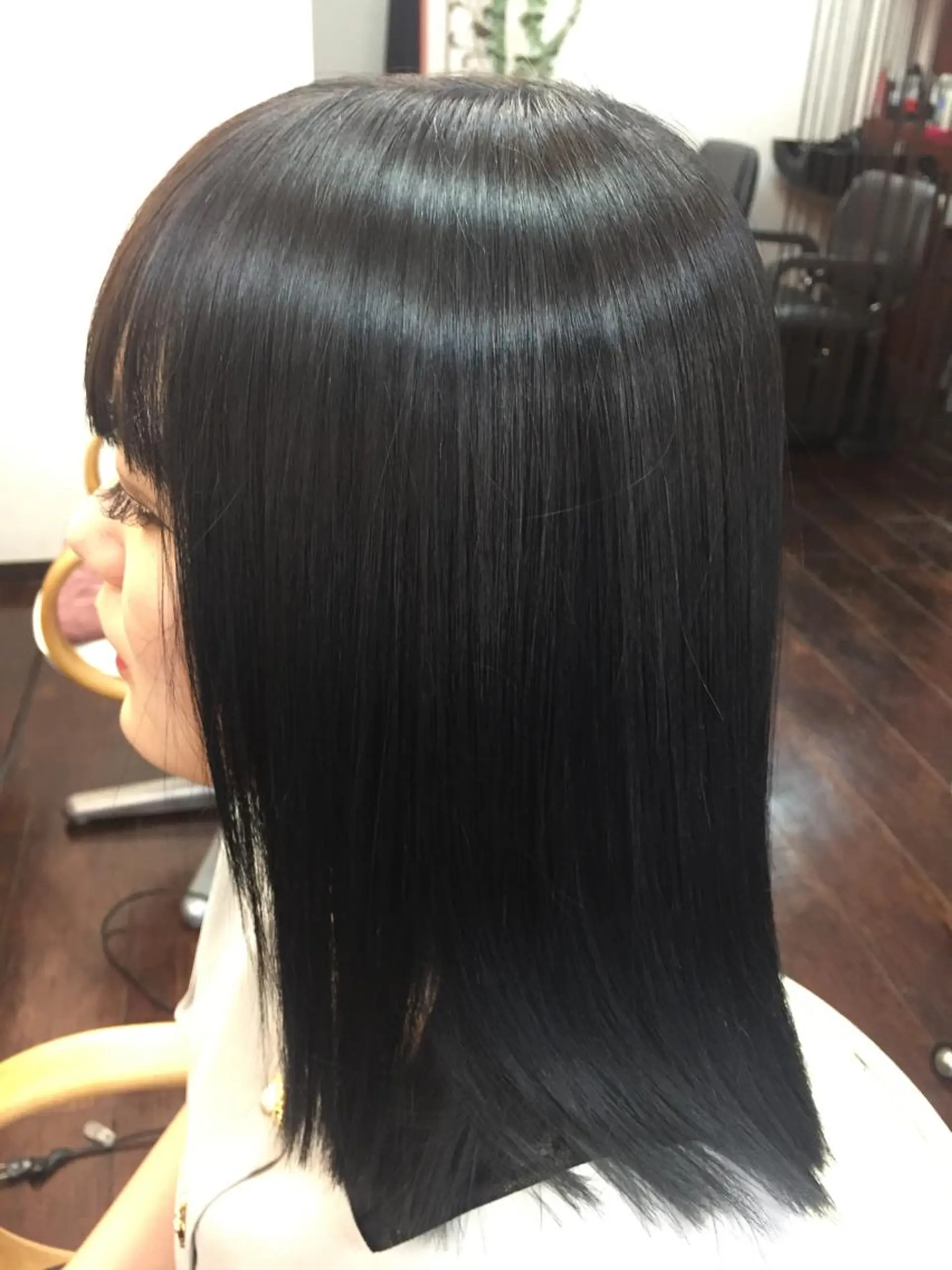 セミロング カラー 桧山 真のヘアスタイル