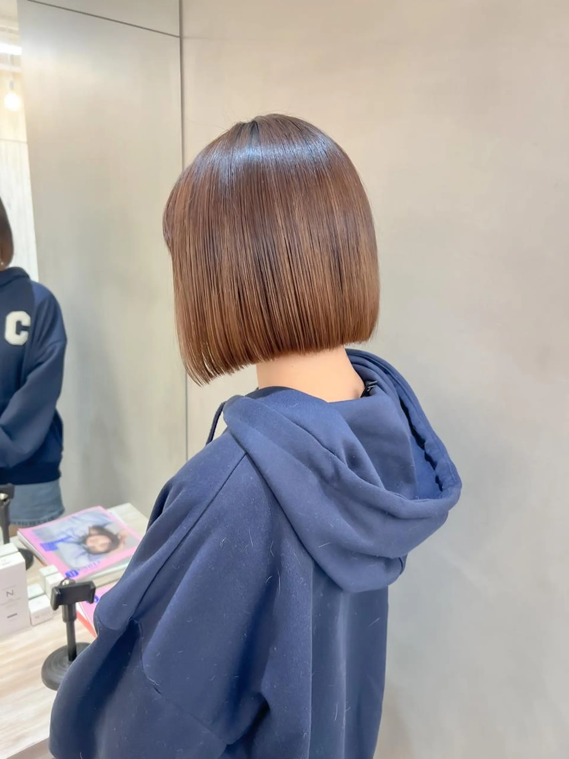 ショート カット ヘアカラー トリートメント ボブ/縮毛矯正 髪質改善/もえるのヘアスタイル