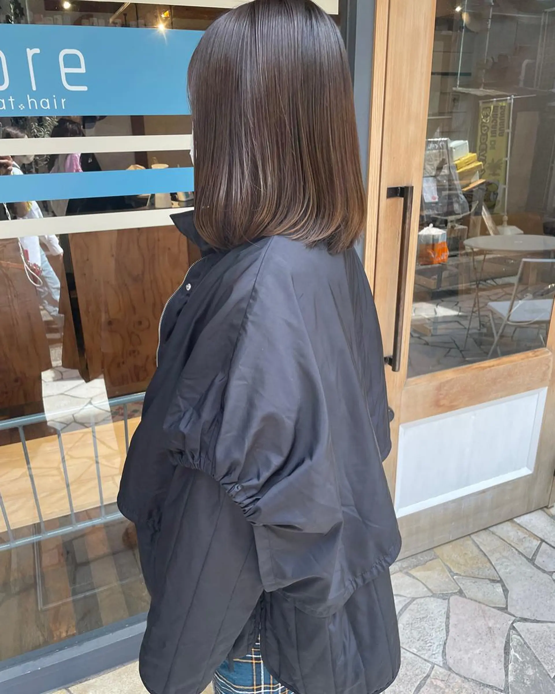 ミディアム カラー あずまぐち めぐみのヘアスタイル