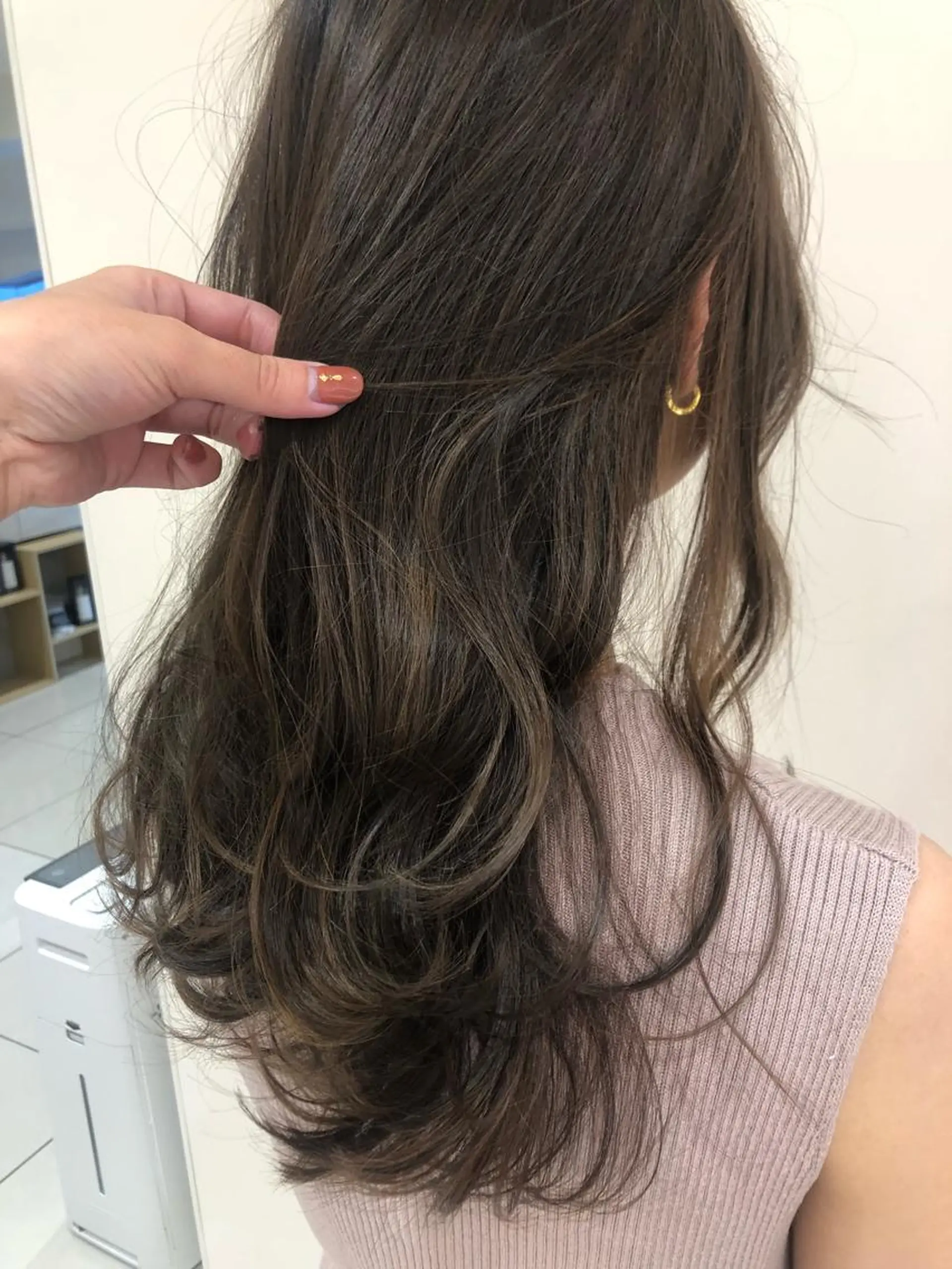 セミロング カラー marju銀座 マージュギンザのヘアスタイル