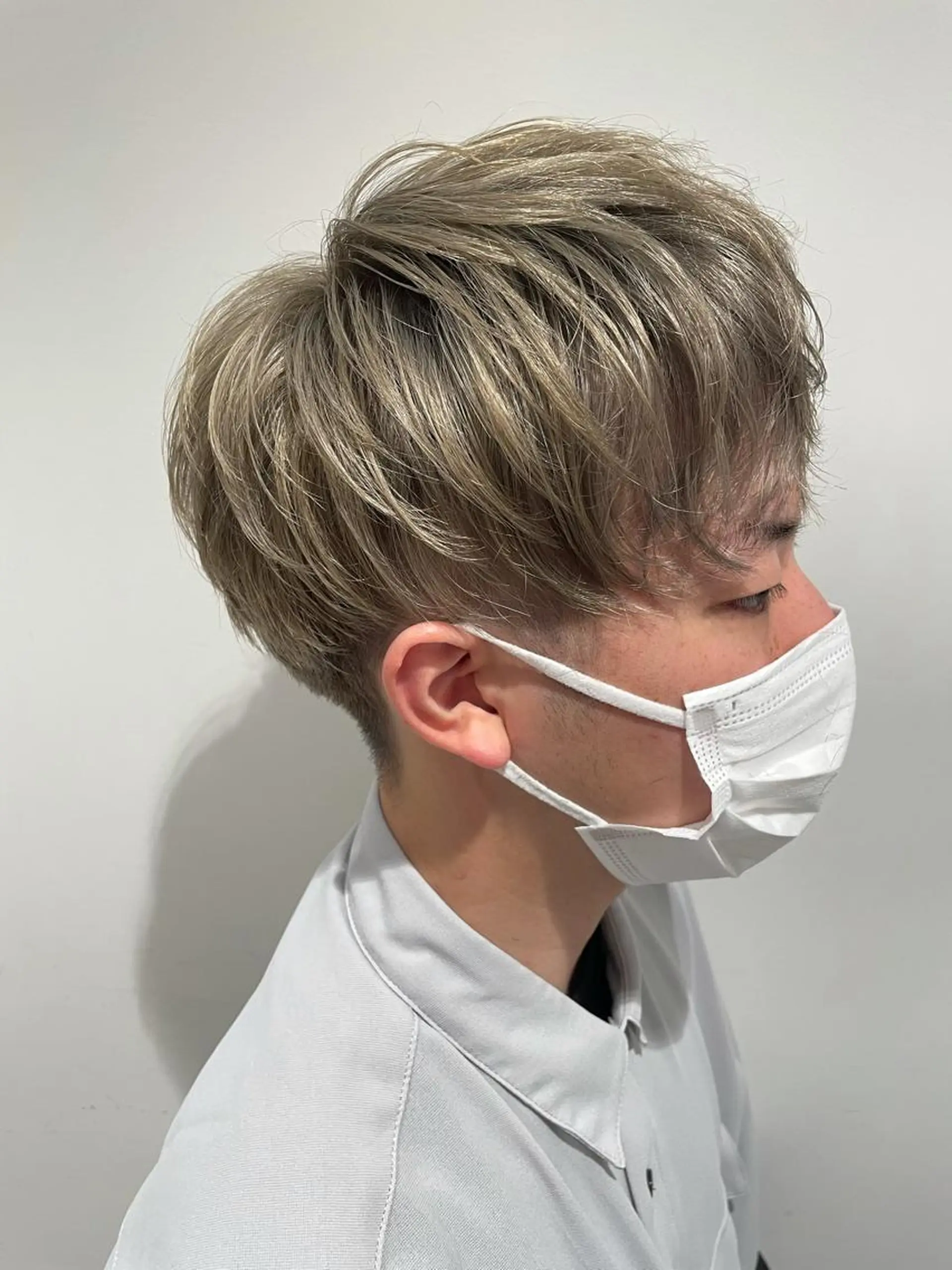 ショート カラー パーマ ヘアアレンジ メンズ パーソナルカラー合わ せたカラー🤍なつみのヘアスタイル