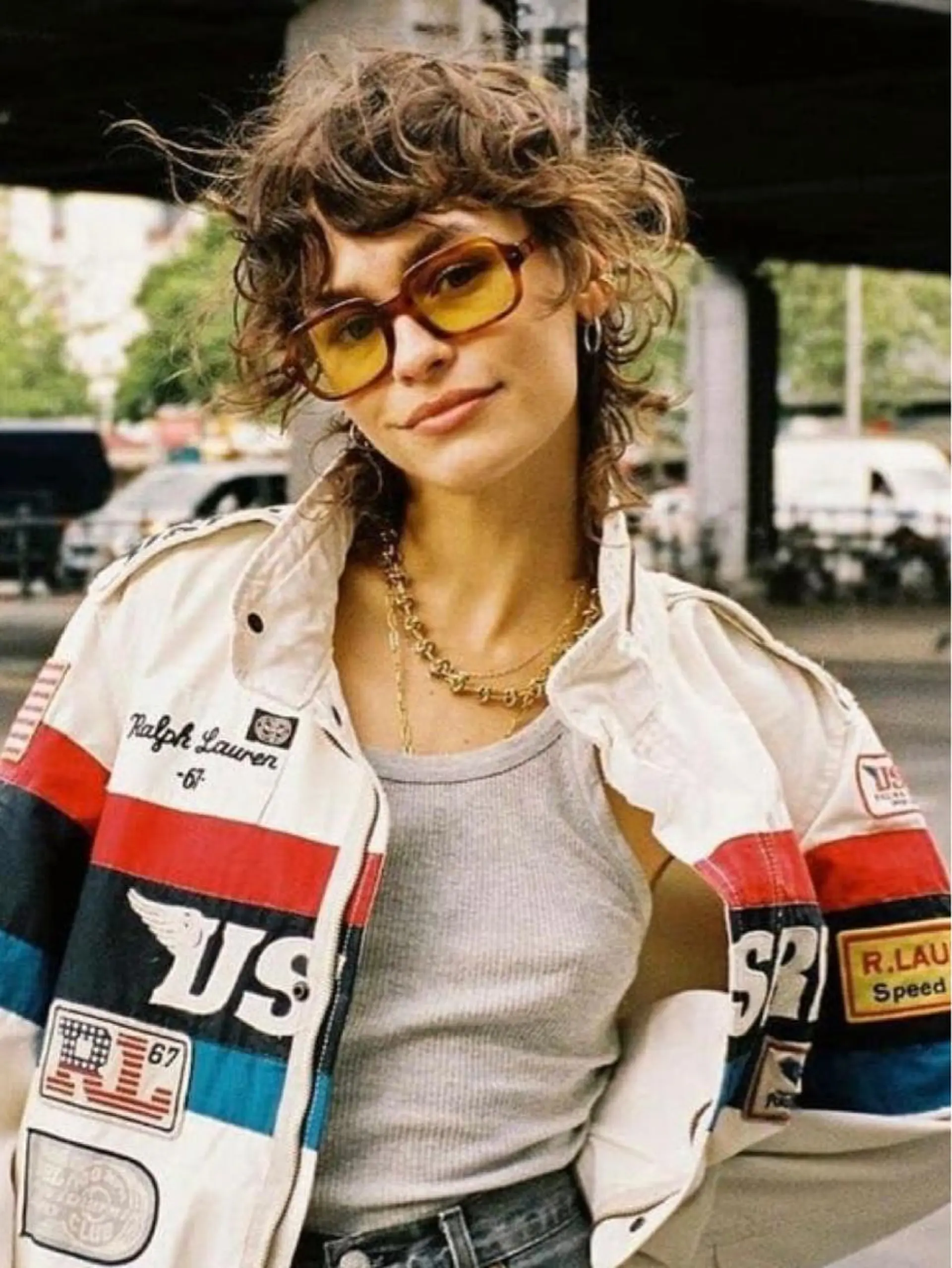 ミディアム 古沢 新のヘアスタイル