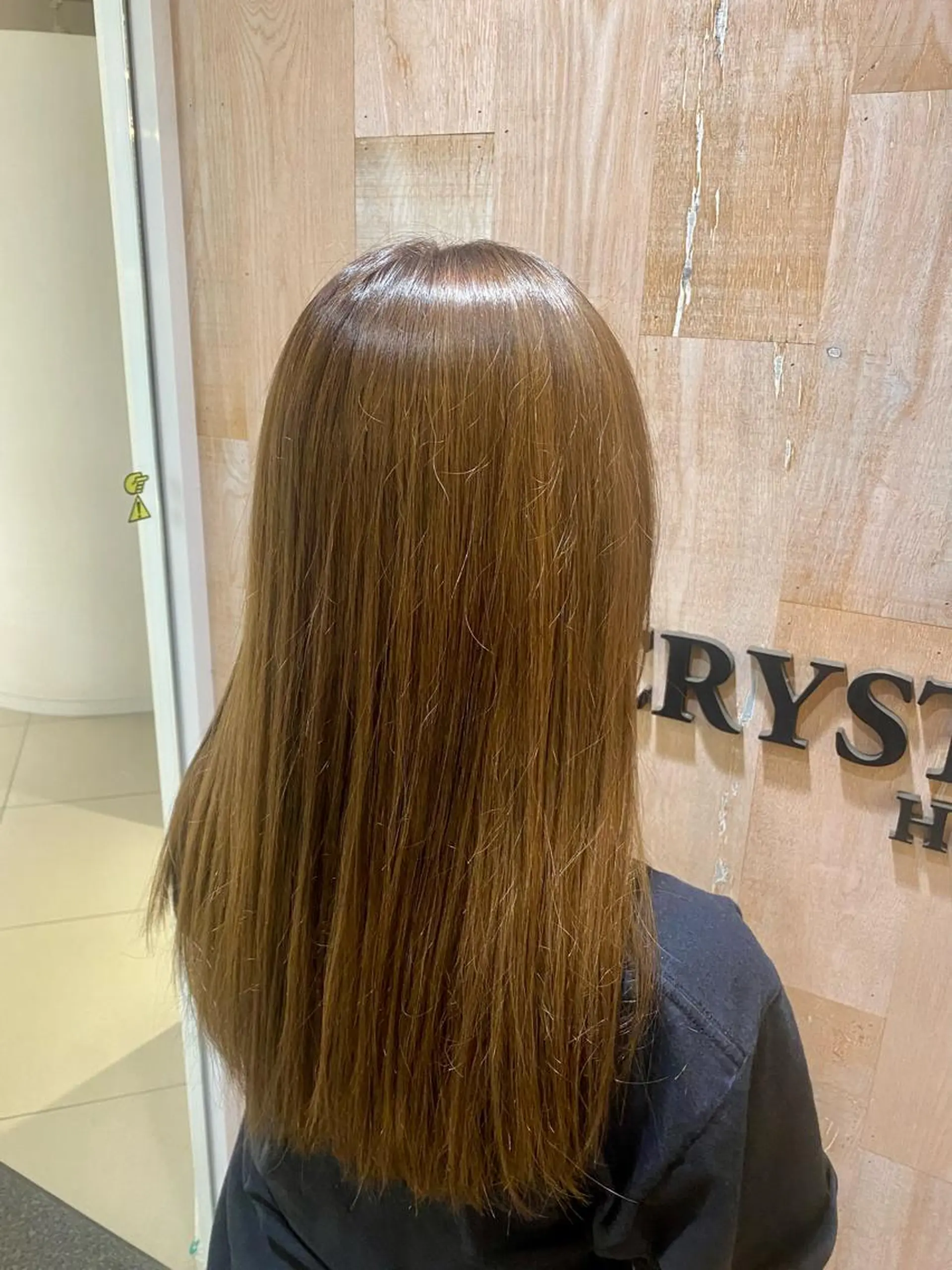 カラー ベージュカラー ブリーチ カット ヘアカラー トリートメント 田中 陵のヘアスタイル