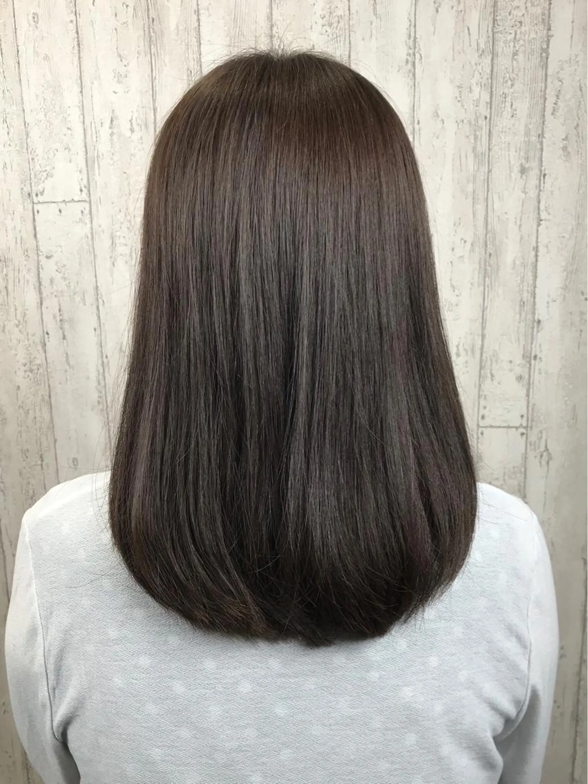 ミディアム カラー カット ヘアカラー トリートメント 田中 あかねのヘアスタイル