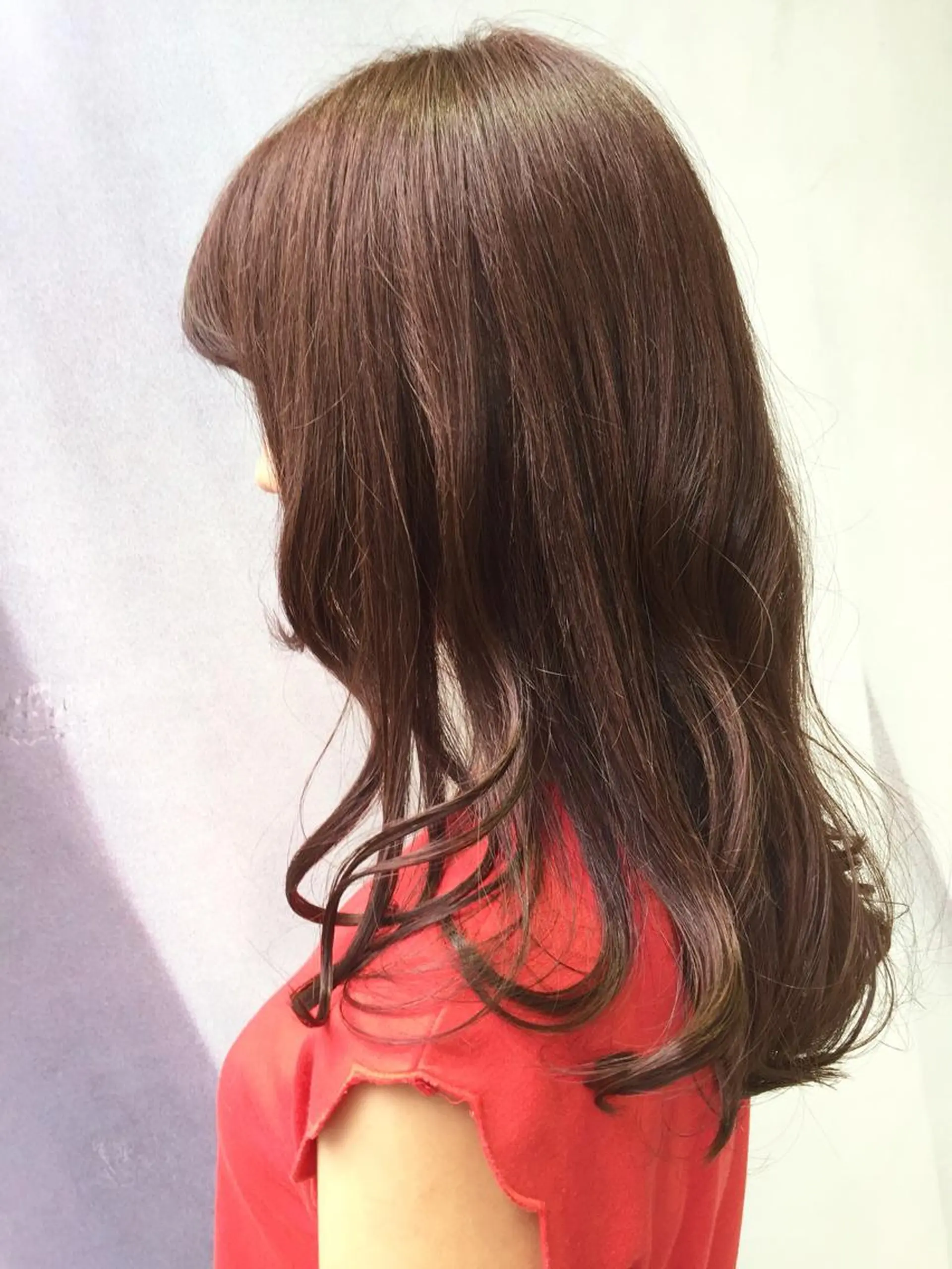 ミディアム セミロング ロング カラー パーマ 高橋 隆一のヘアスタイル